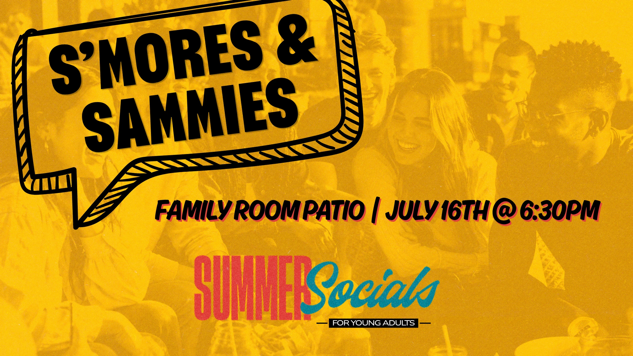 Young Adults Summer Social - S'mores and Sammies