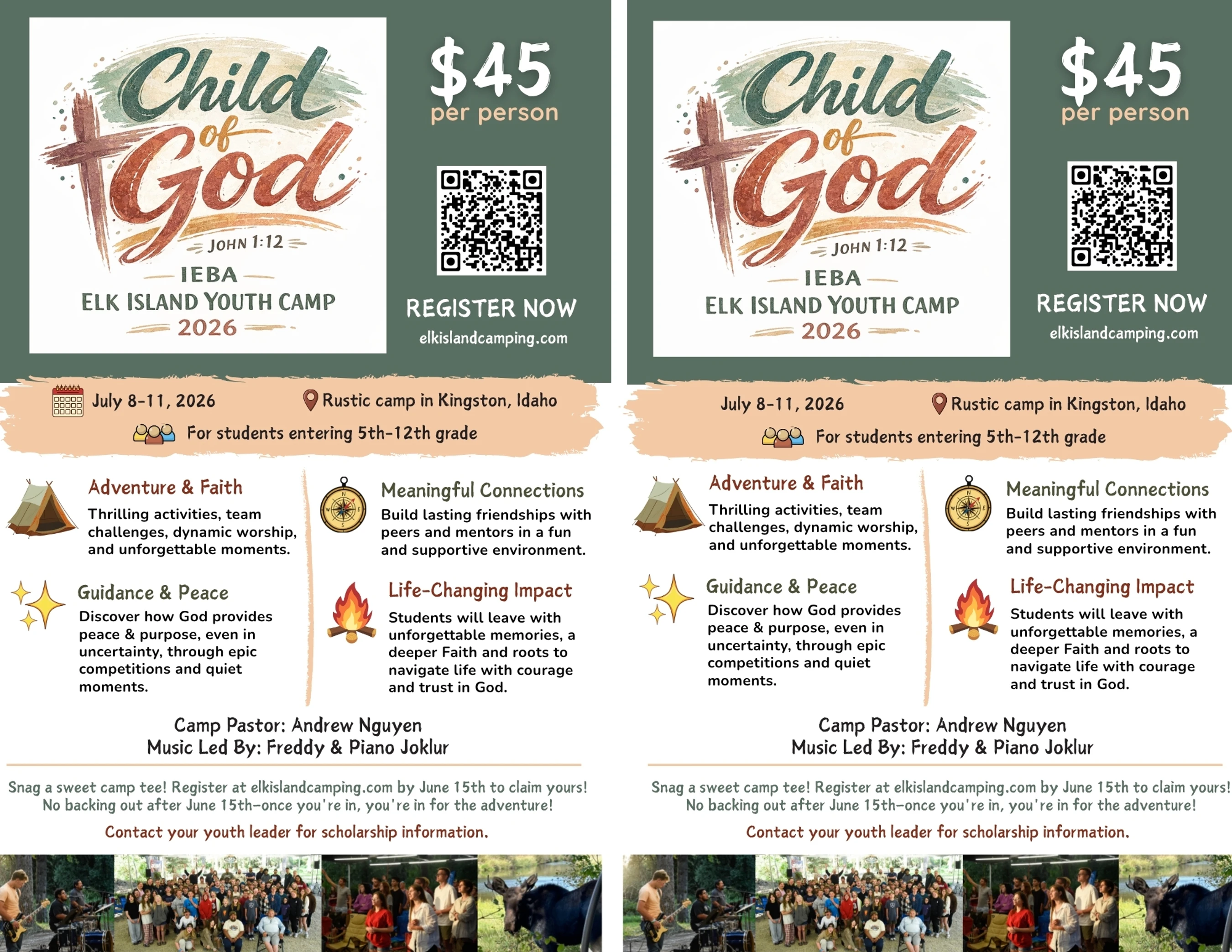 8.5x11 with Two Flyers per Sheet