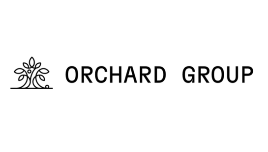 The official logo for Orchard Group, showing a stylized line art tree icon next to the company name in a clean, black, sans-serif font.