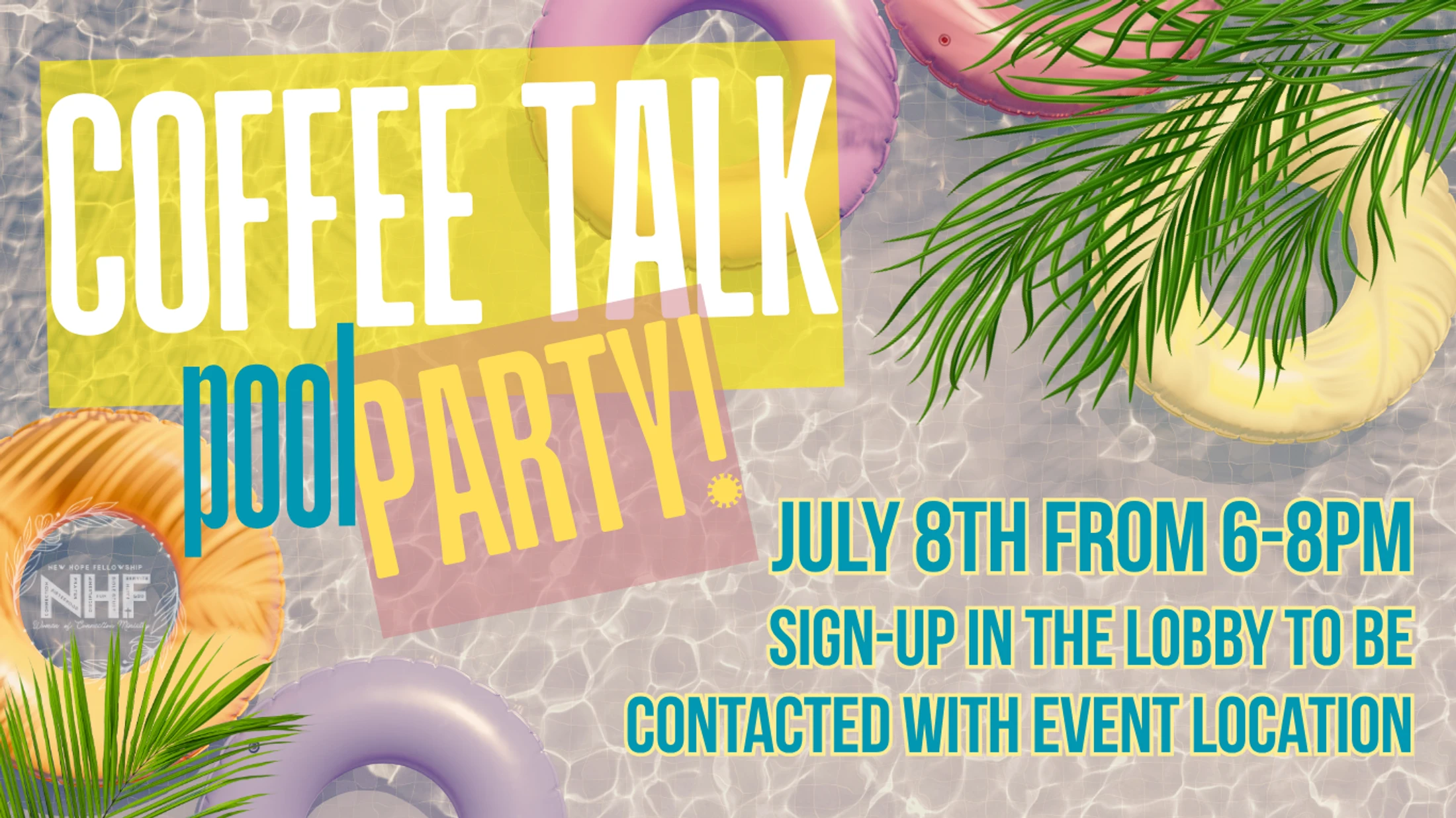 Coffee Talk Pool Party