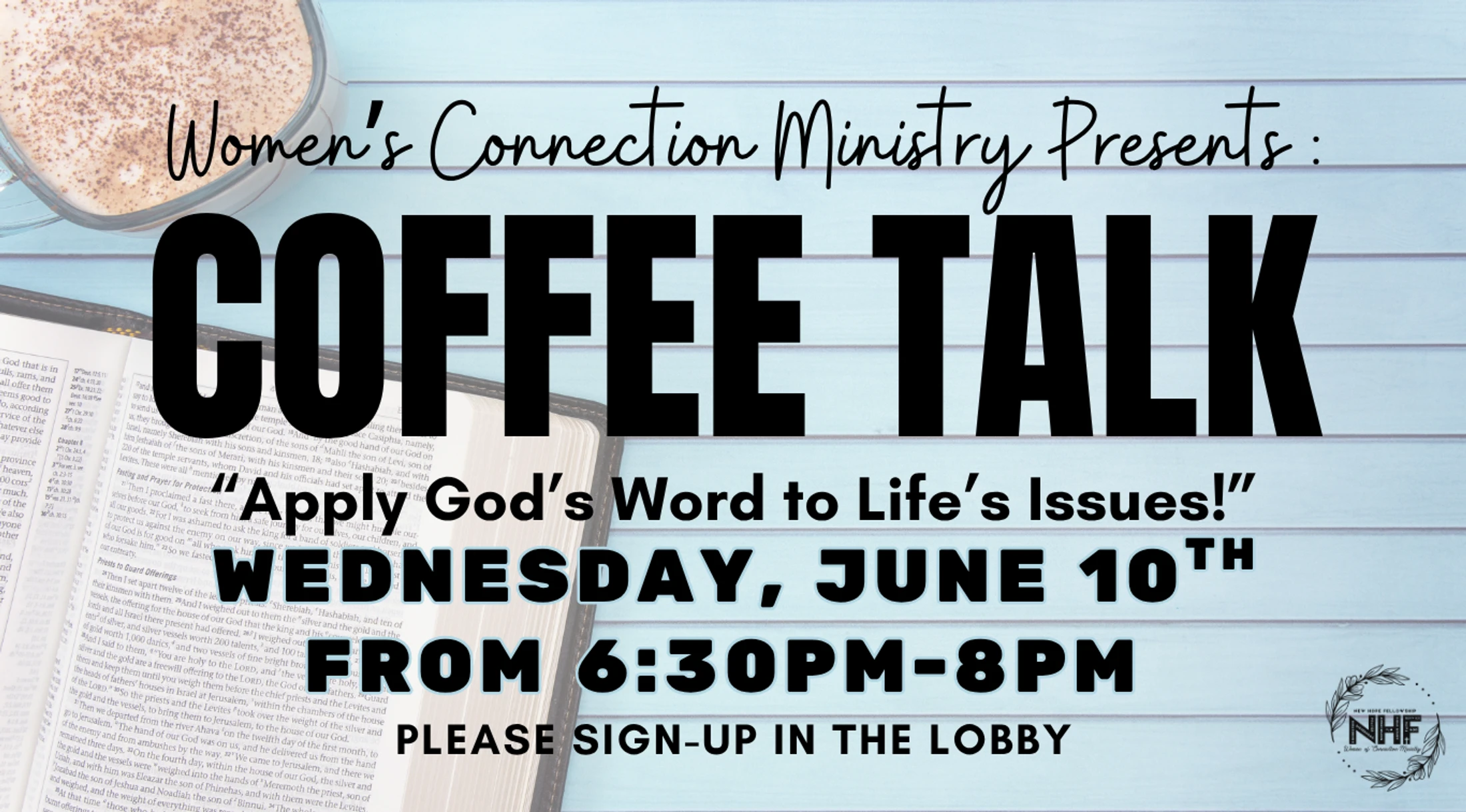 Women's Connection Ministry Coffee Talk
