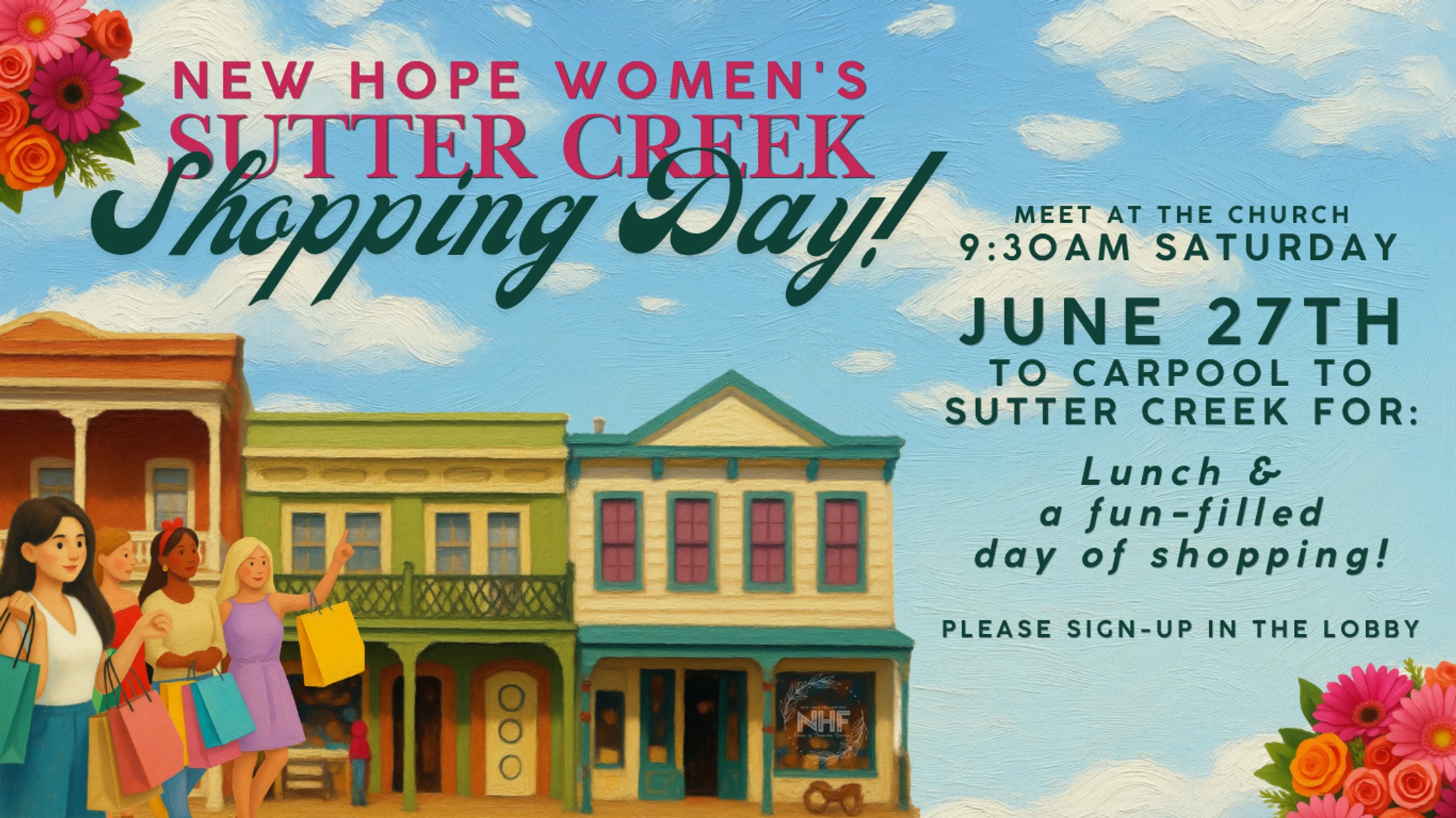 Women's Sutter Creek Shopping Day