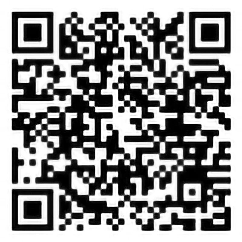 A standard black and white QR code, a type of two-dimensional barcode, displayed on a plain white background.