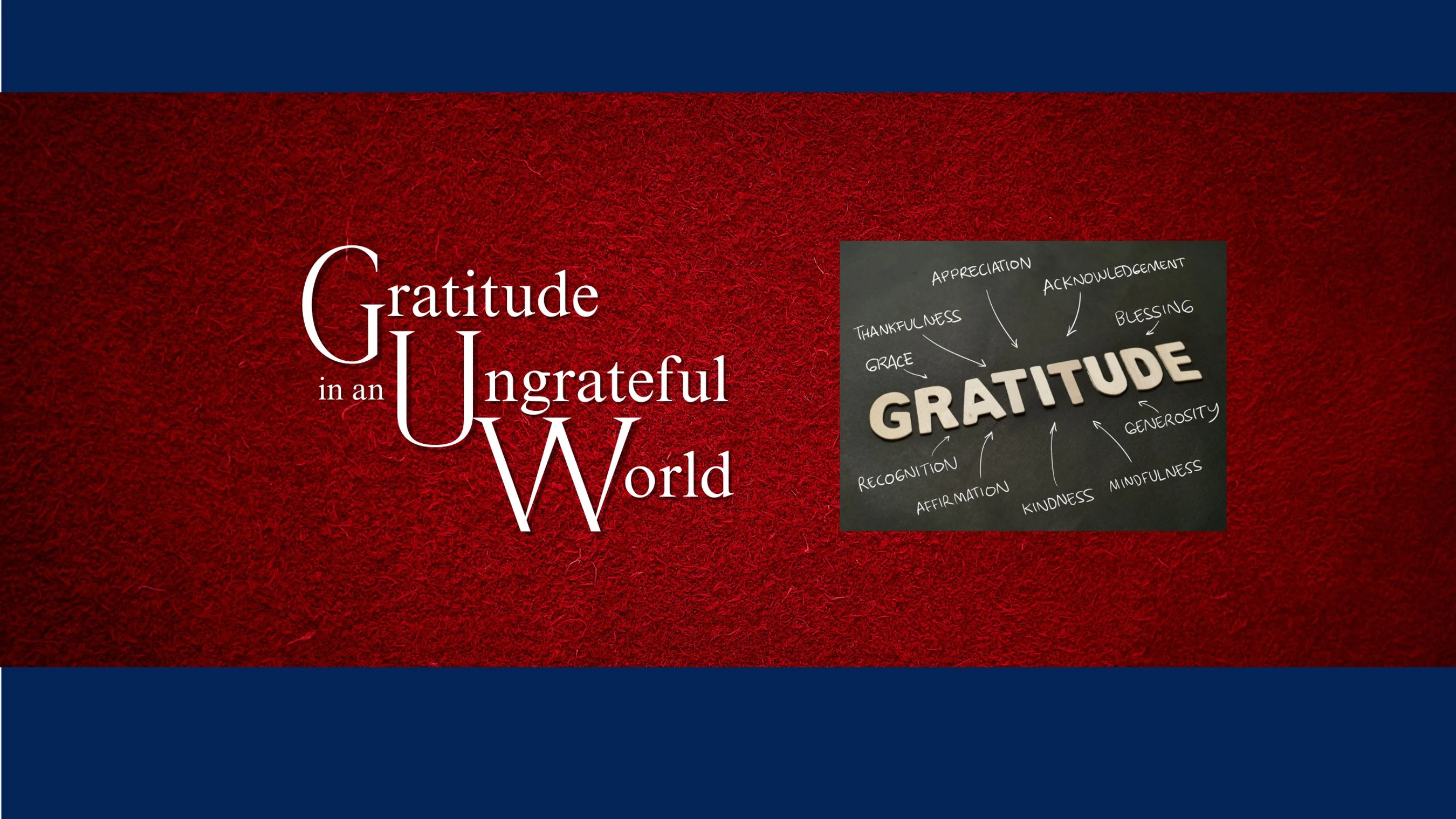 Gratitude in an Ungrateful World