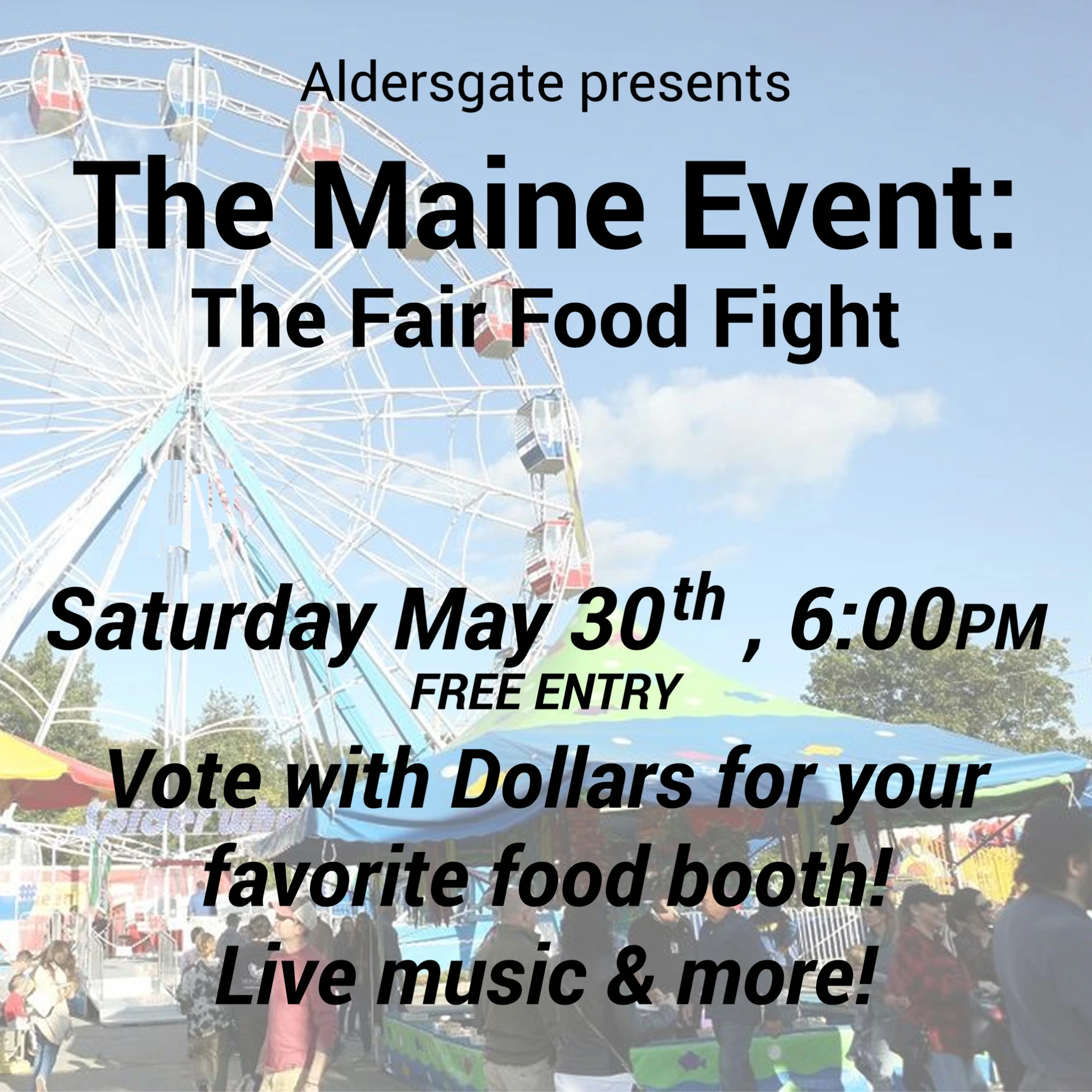 The Maine Event Fundraiser: 'Fair Food' Fight