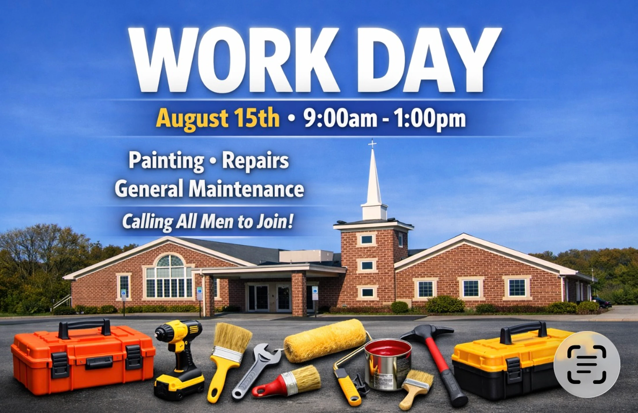 Church Work Day August 15