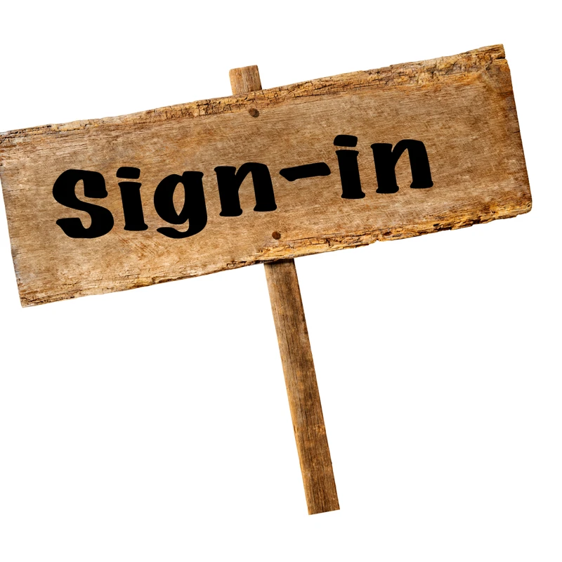 1. Sign in with your name and contact info