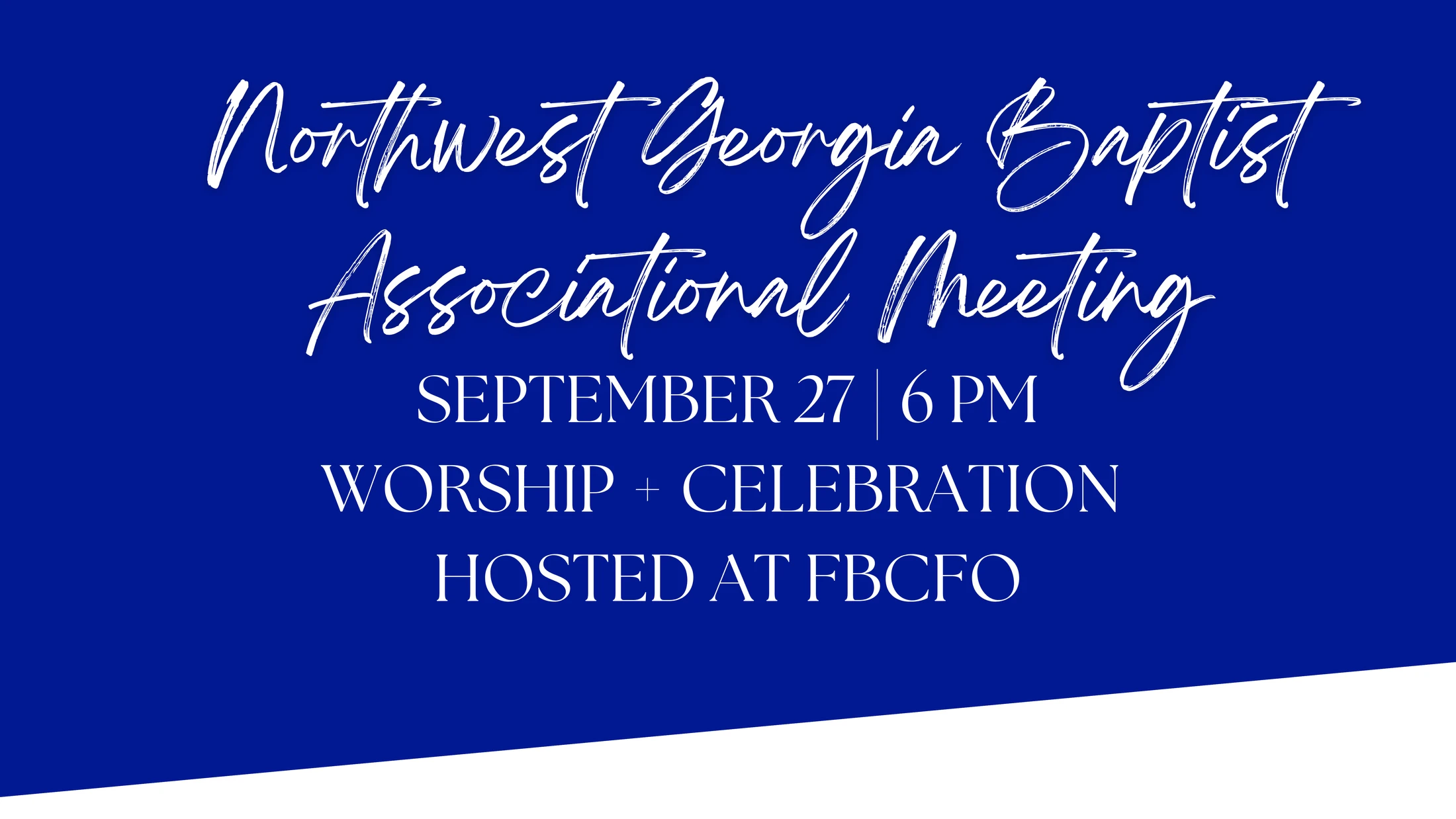 Northwest Baptist Associational Meeting