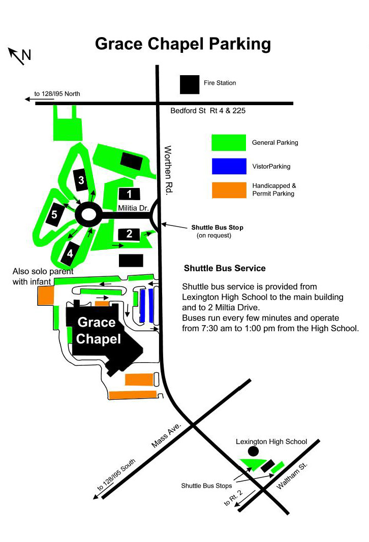 Lexington Campus Parking Map