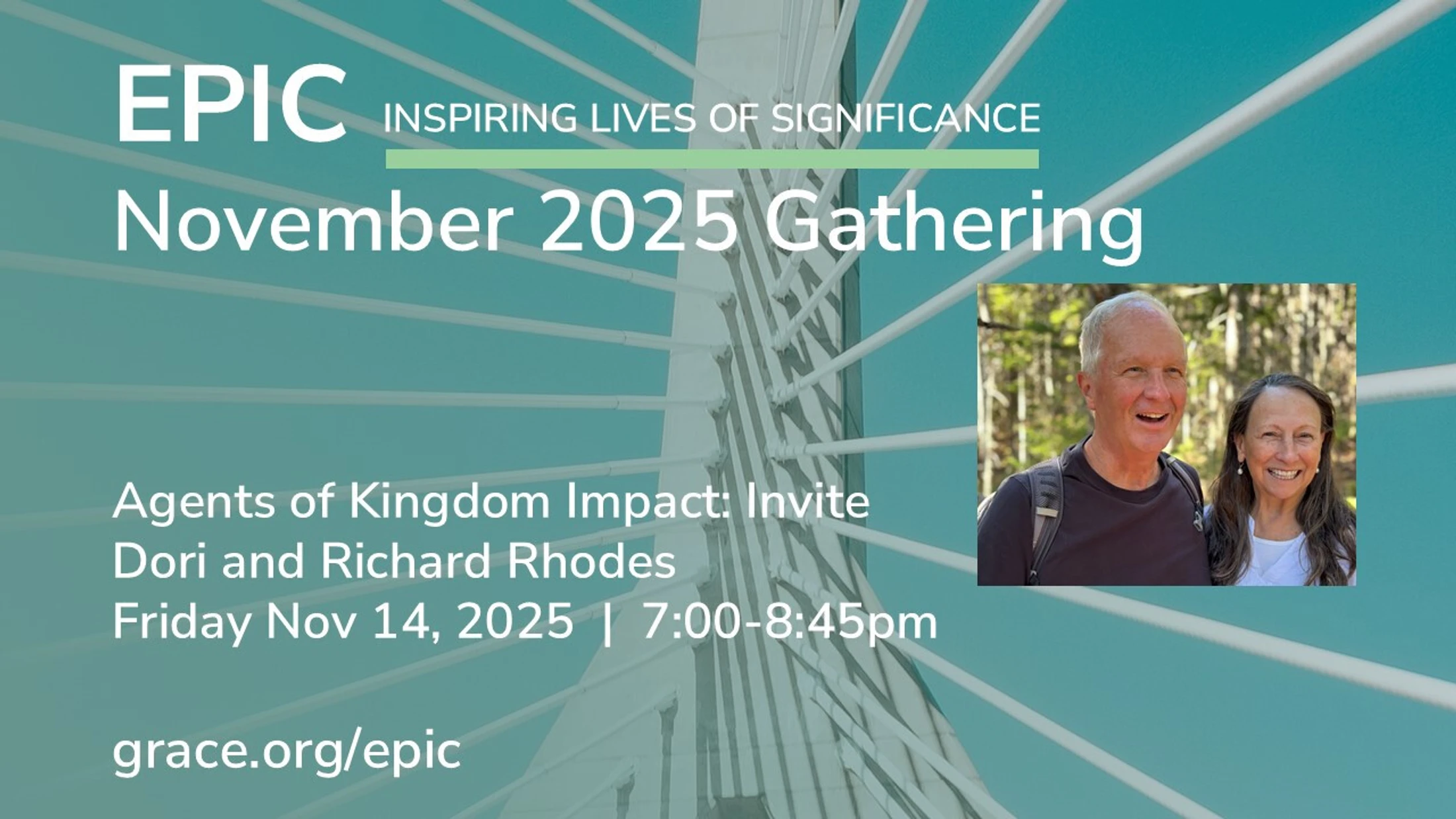 EPIC Agents of Kingdom Impact: Invite - Richard & Dori Rhodes