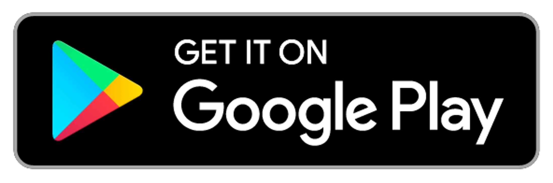 A black rectangular badge featuring the Google Play logo and the words 'GET IT ON Google Play' in white text.