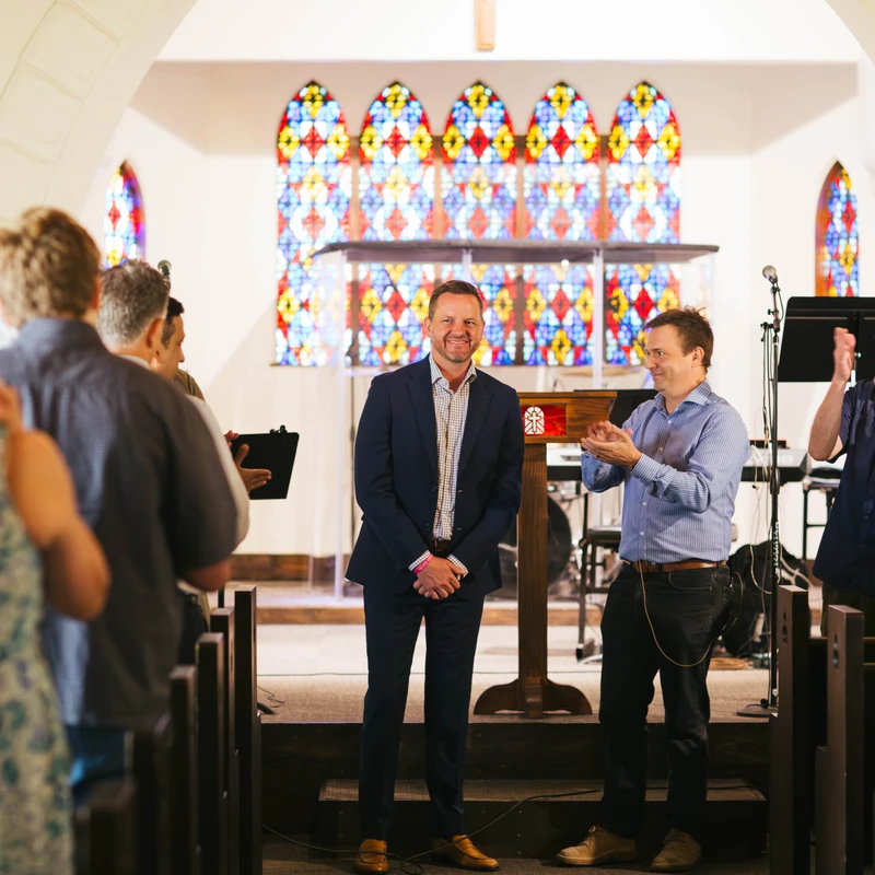 <i></i><i><i></i></i><i><i></i></i><i><i>We welcomed Pastor Dave and his family.</i></i>