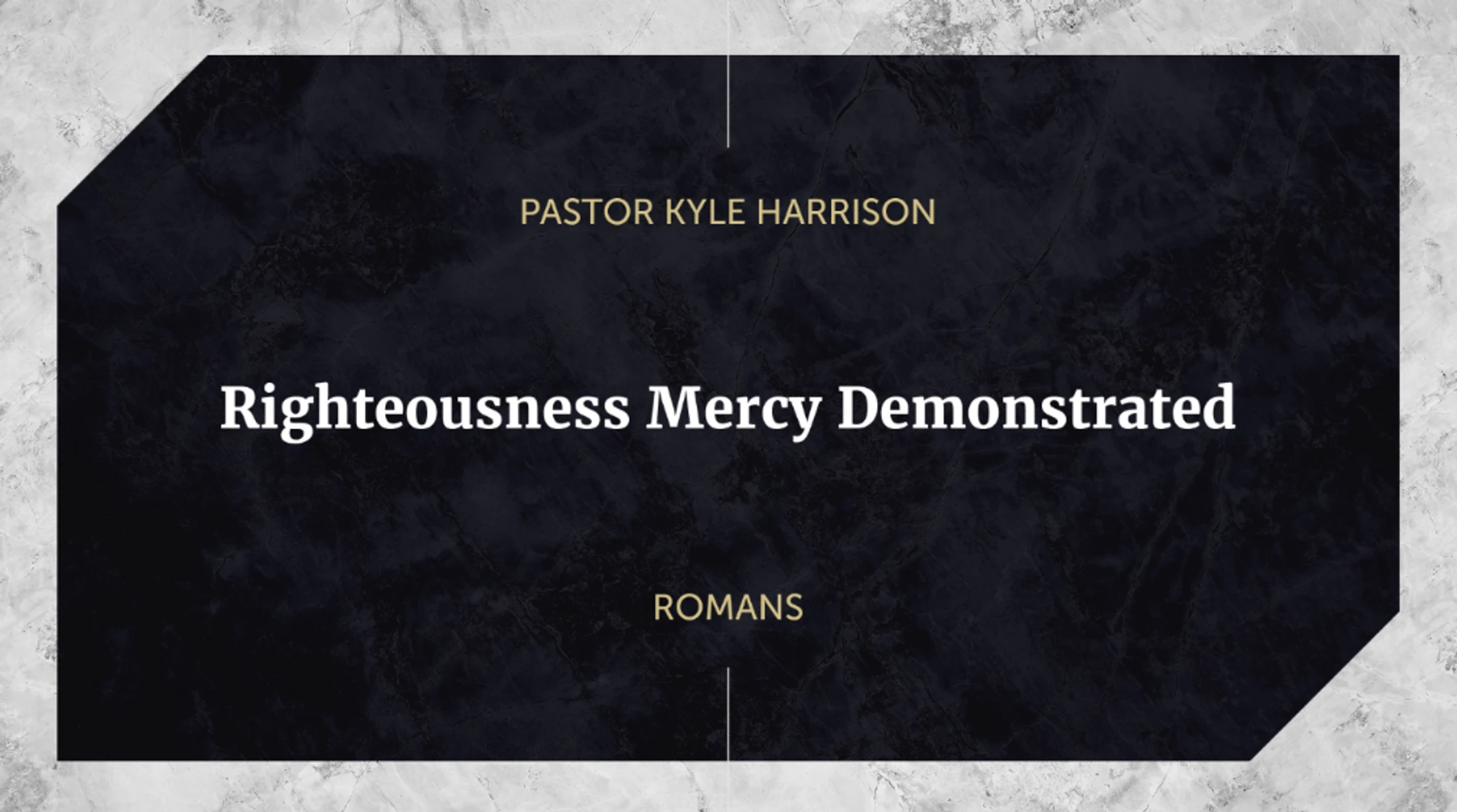 Righteousness Mercy Demonstrated