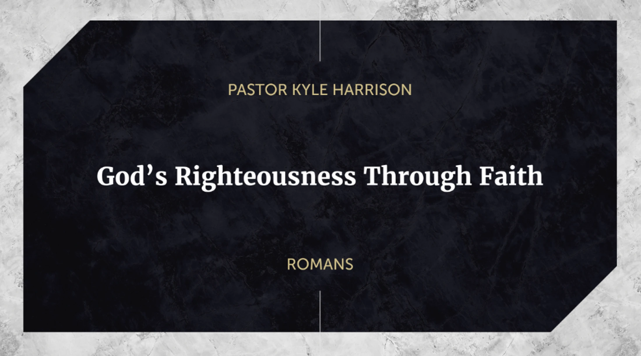 God's Righteousness Through Faith