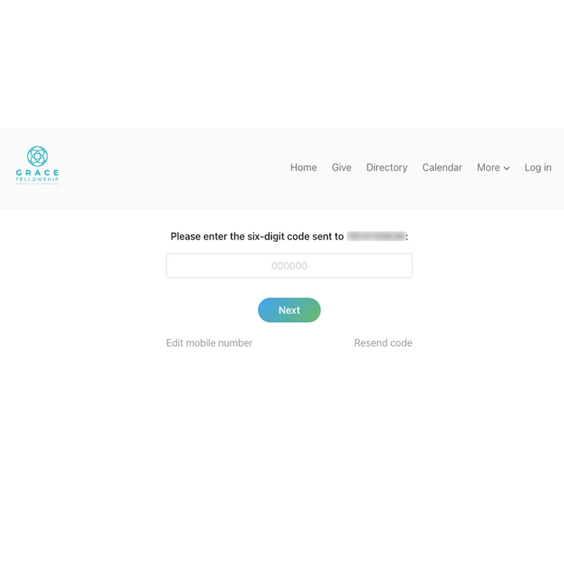 <span>Enter 6-digit code sent to phone number or email.</span>