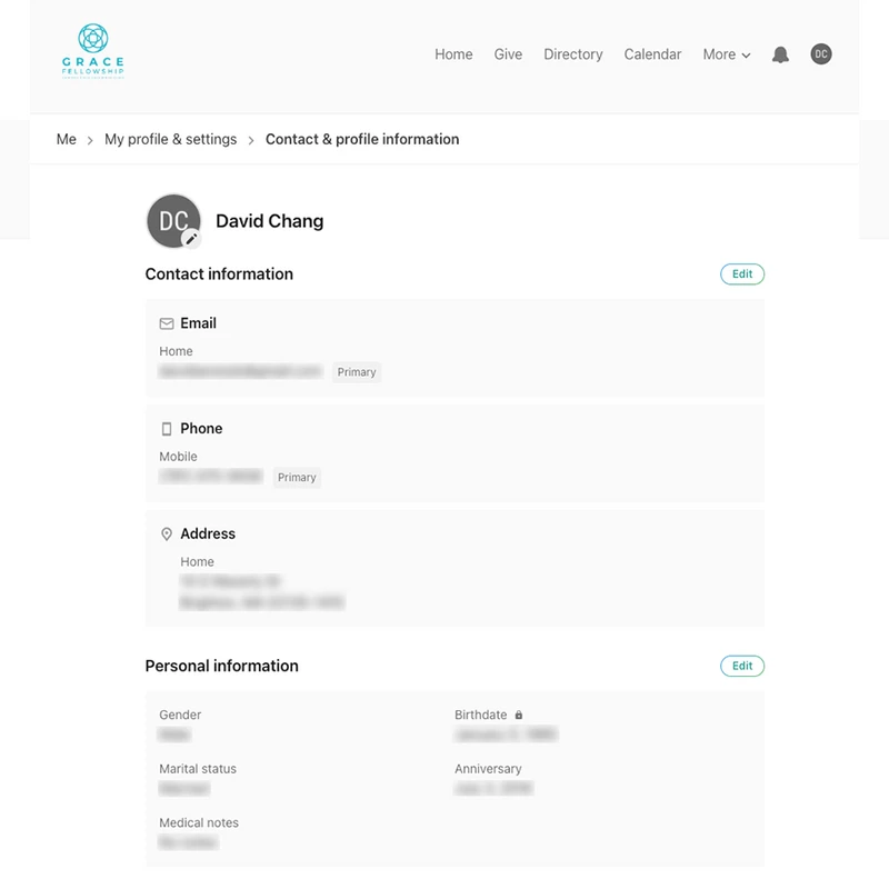 Confirm information is correct.
