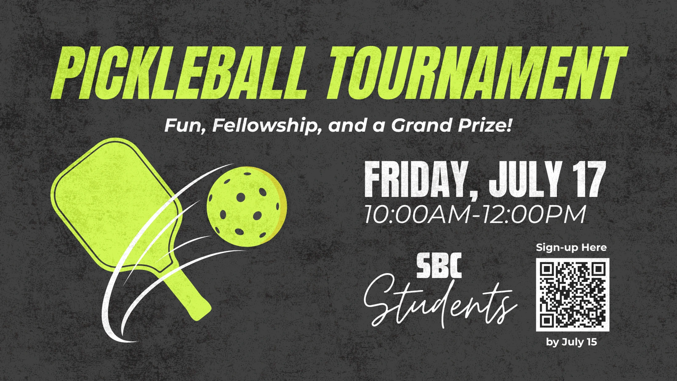 Student Pickleball Tournament