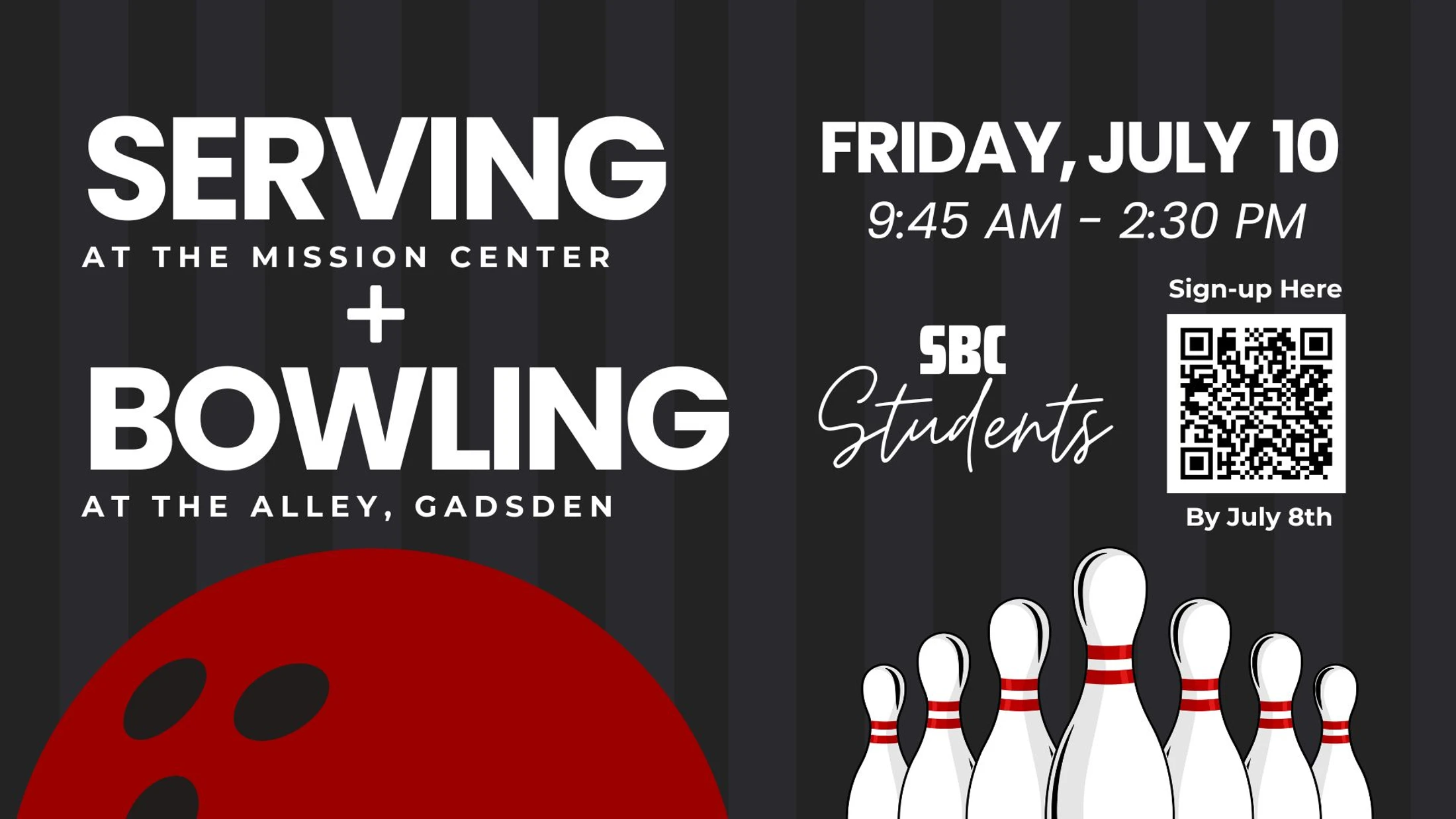 Student Serve Day + Bowling
