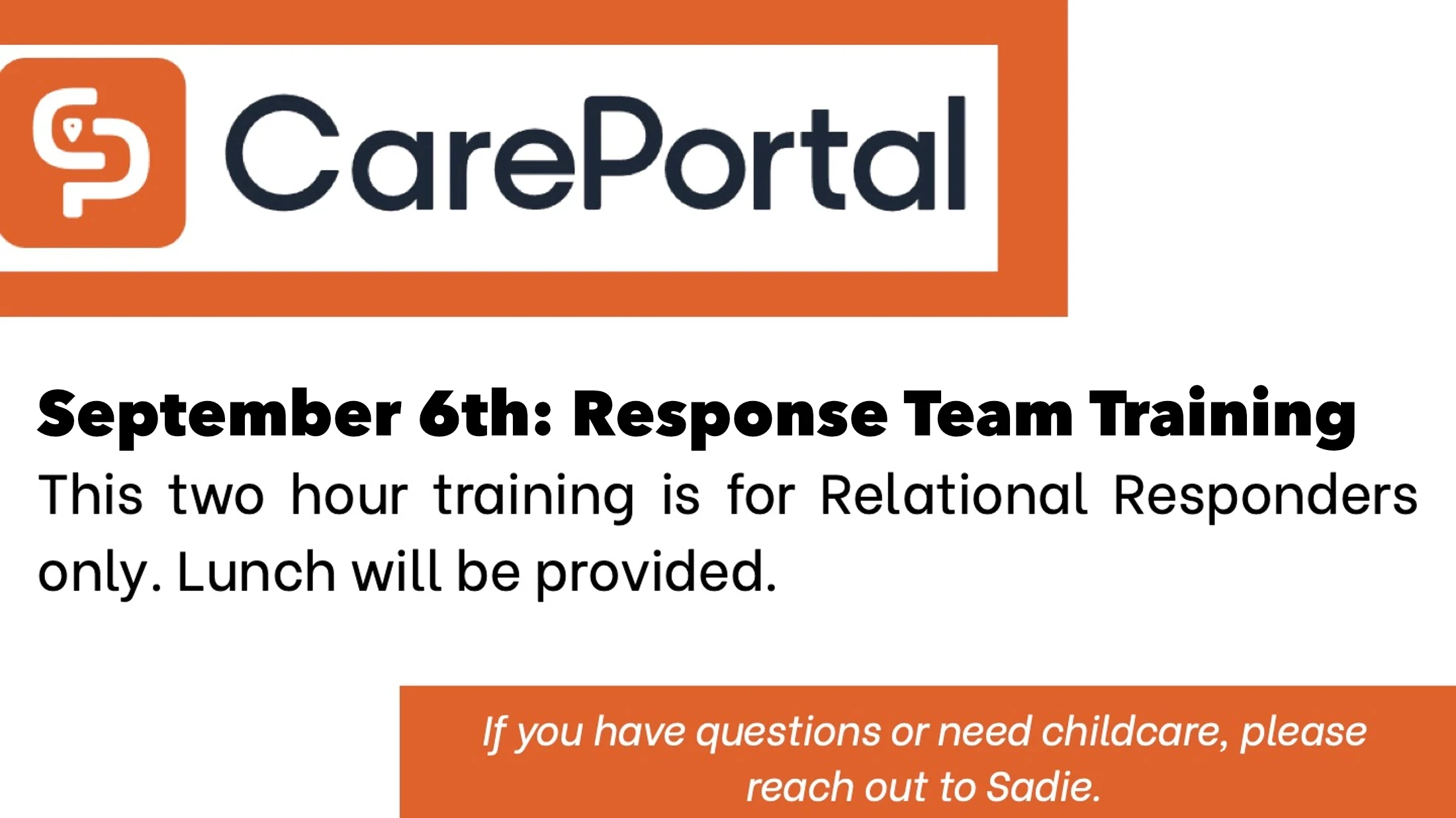 CarePortal Response Team Training