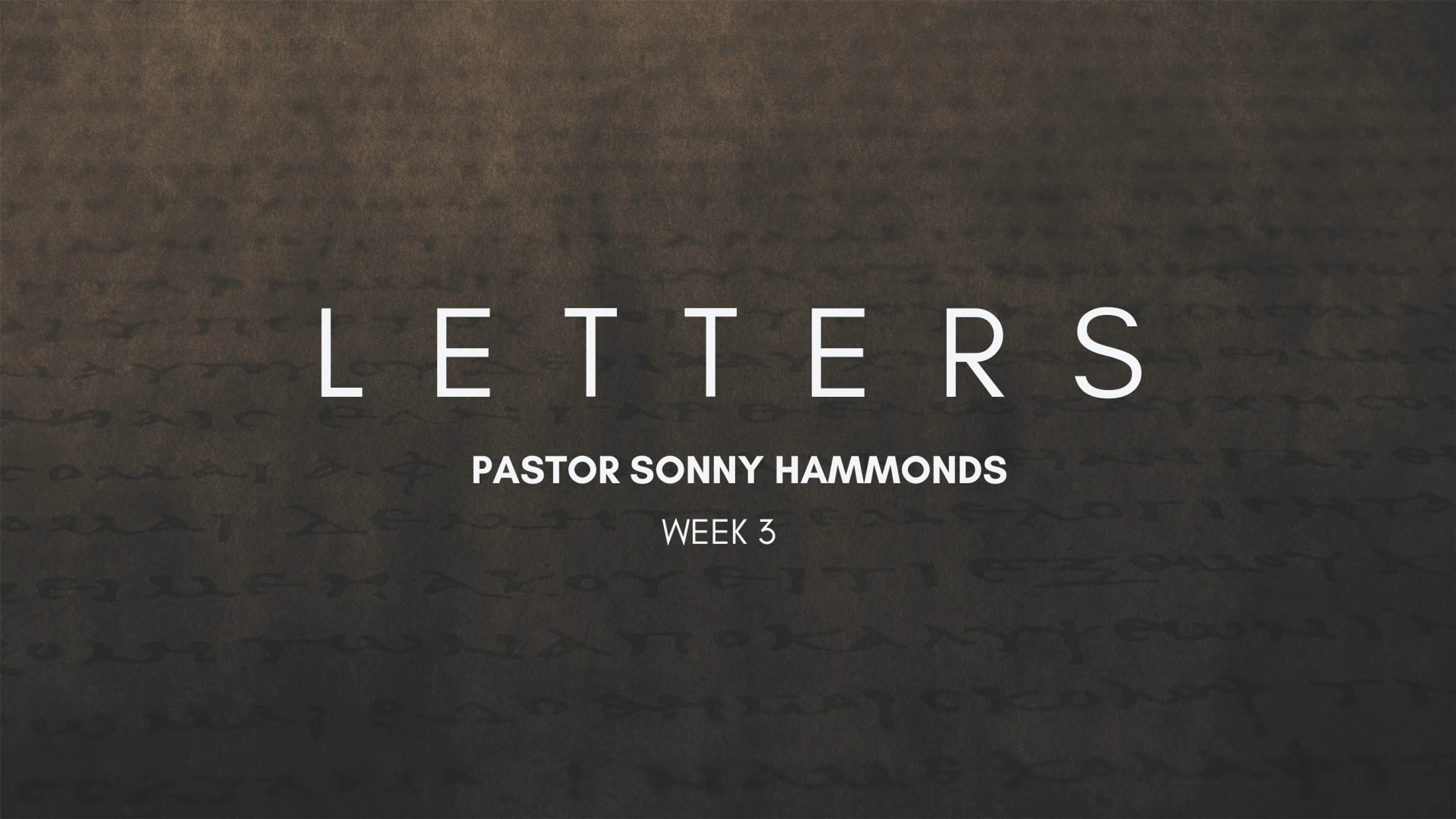 Letters Week 3