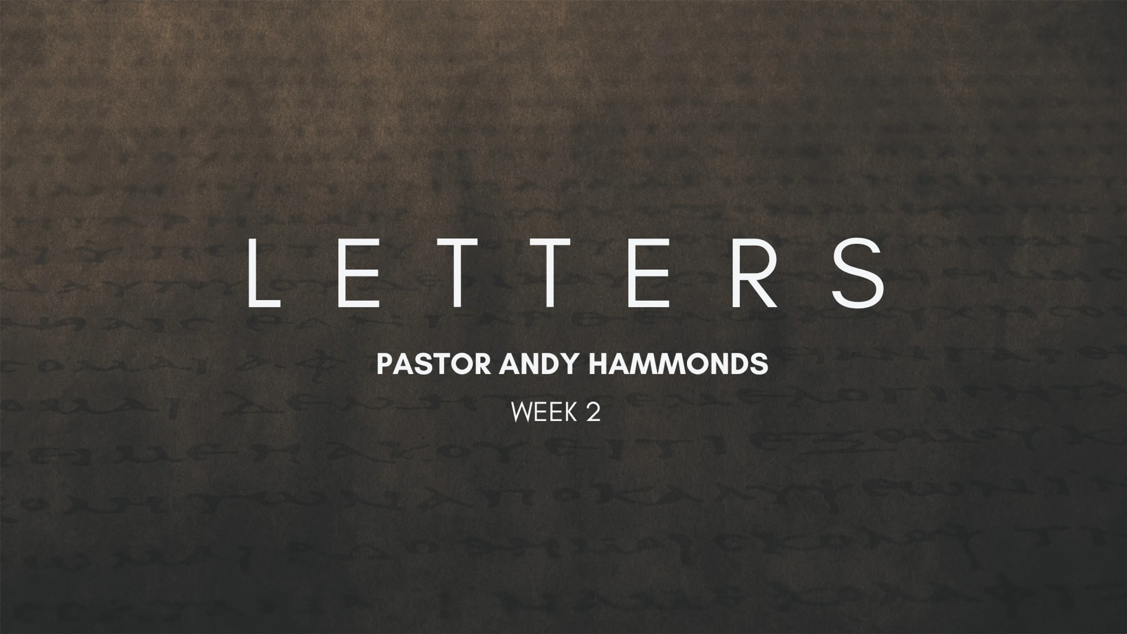 Letters Week 2
