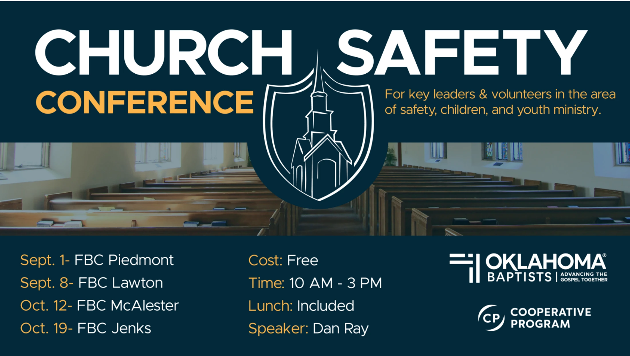 CHURCH SAFETY CONFERENCE  FREE - LUNCH INCLUDED