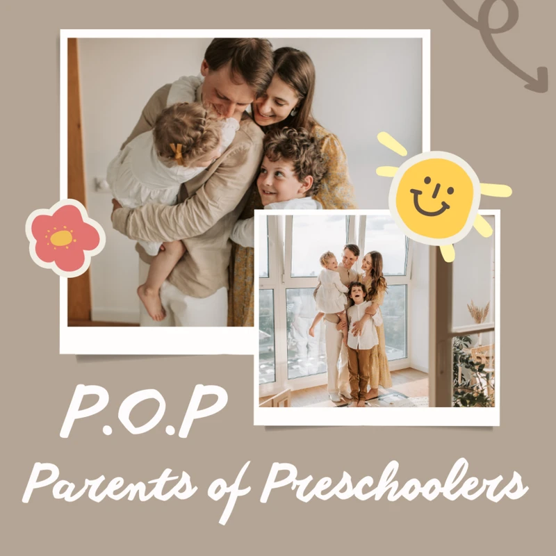 <strong>Parents of Preschoolers – P.O.P.</strong><br><br>
Join us the first Sunday of each month at 9am in Room 105 (Large Classroom)<br><br>
for a brief devotion, fellowship , and moral support with other preschool parents.