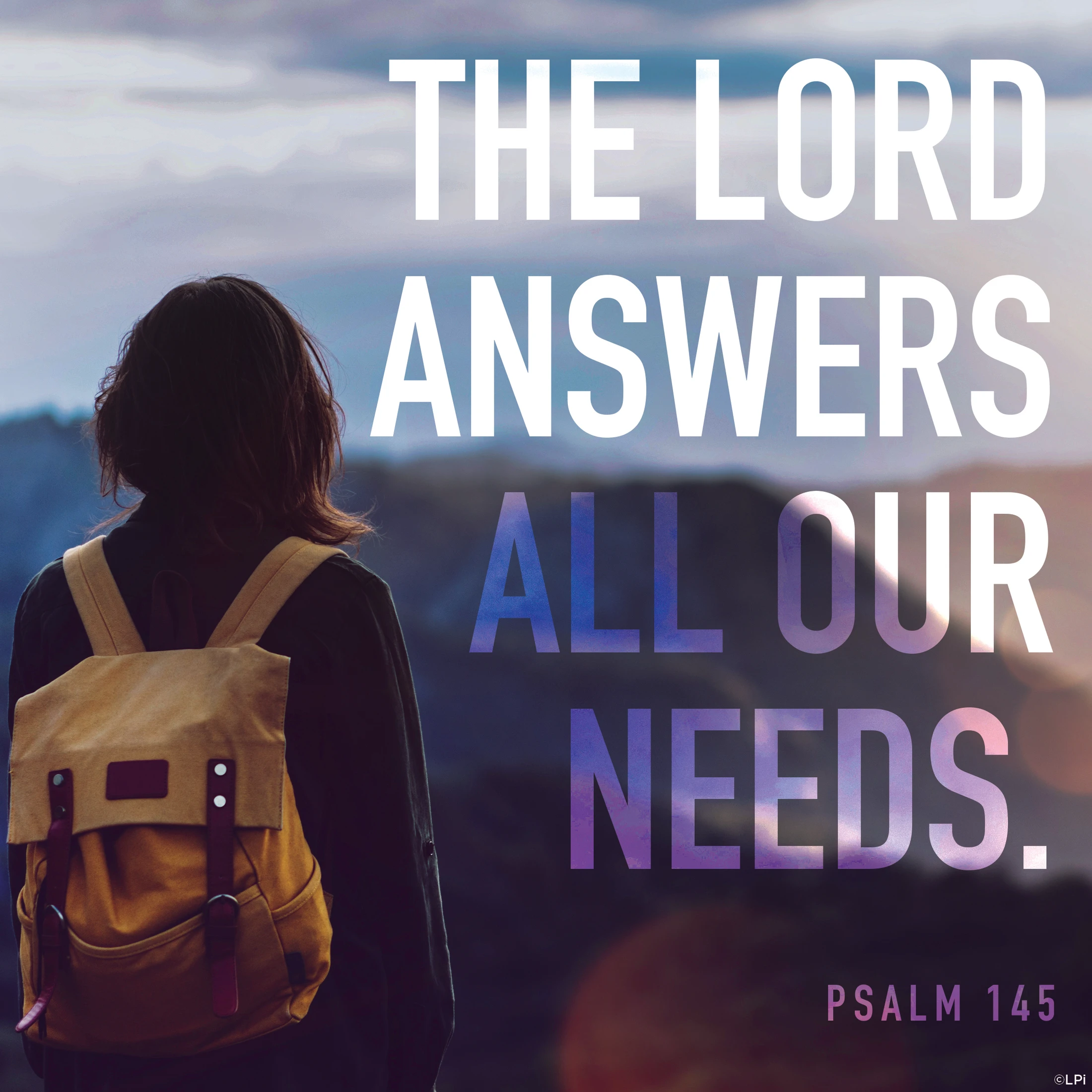 The Hand of Our God Feeds Us; Who Answers All Our Needs