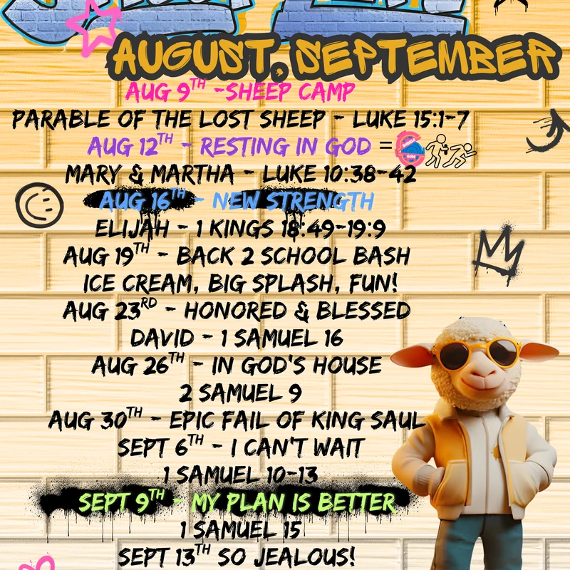 August - September Schedule
