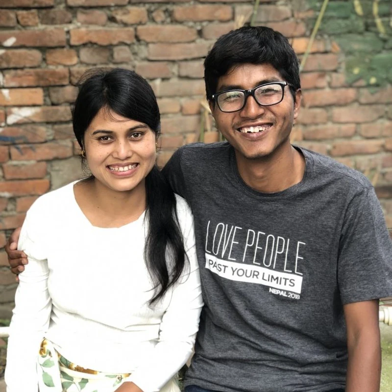 <span style="line-height:1.6rem">Pastor Rabi and Mihima Shrestha from Kathmandu, Nepal</span>