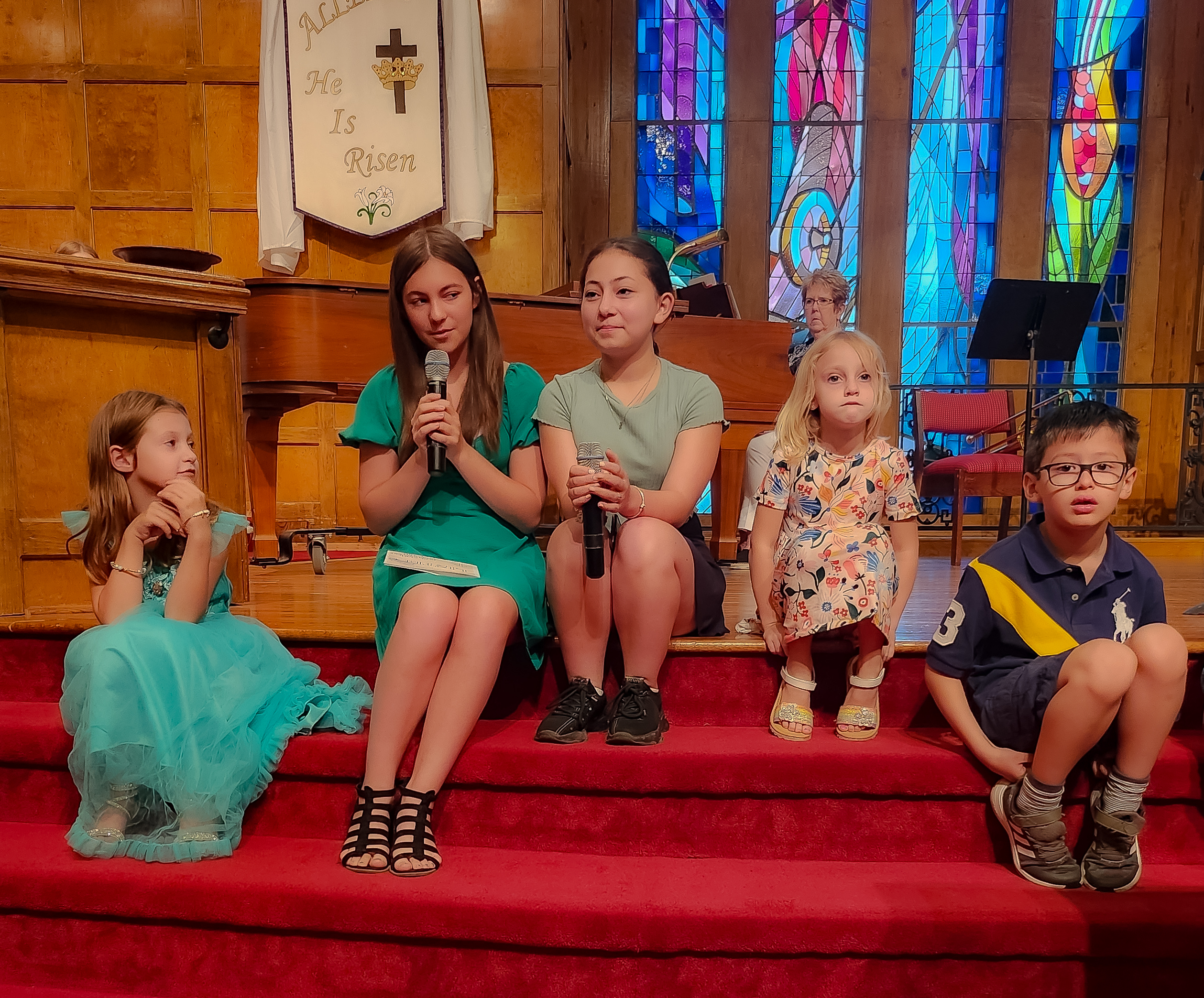 Children participating in Time With Young Disciples