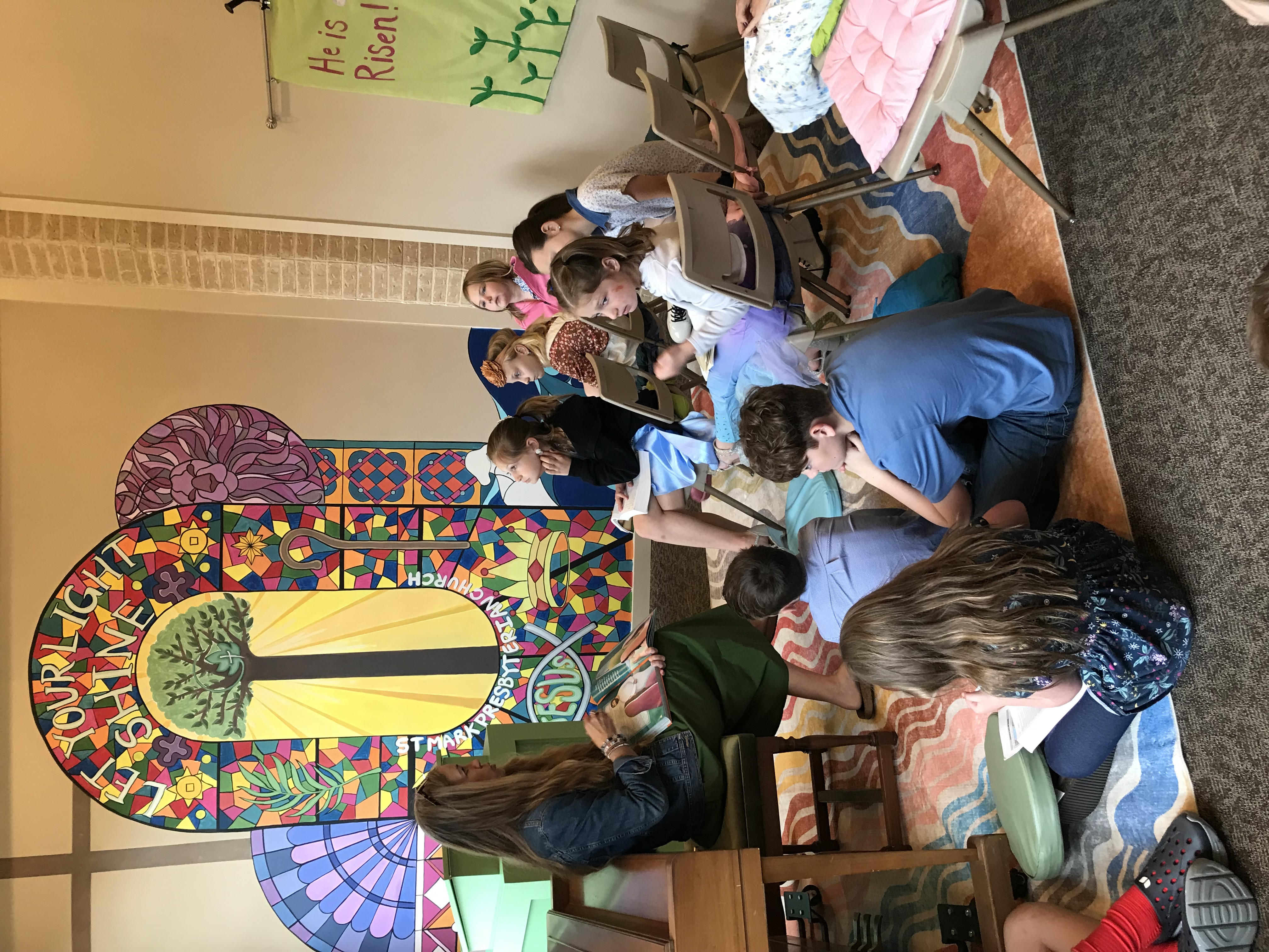 Children participating in Time With Young Disciples