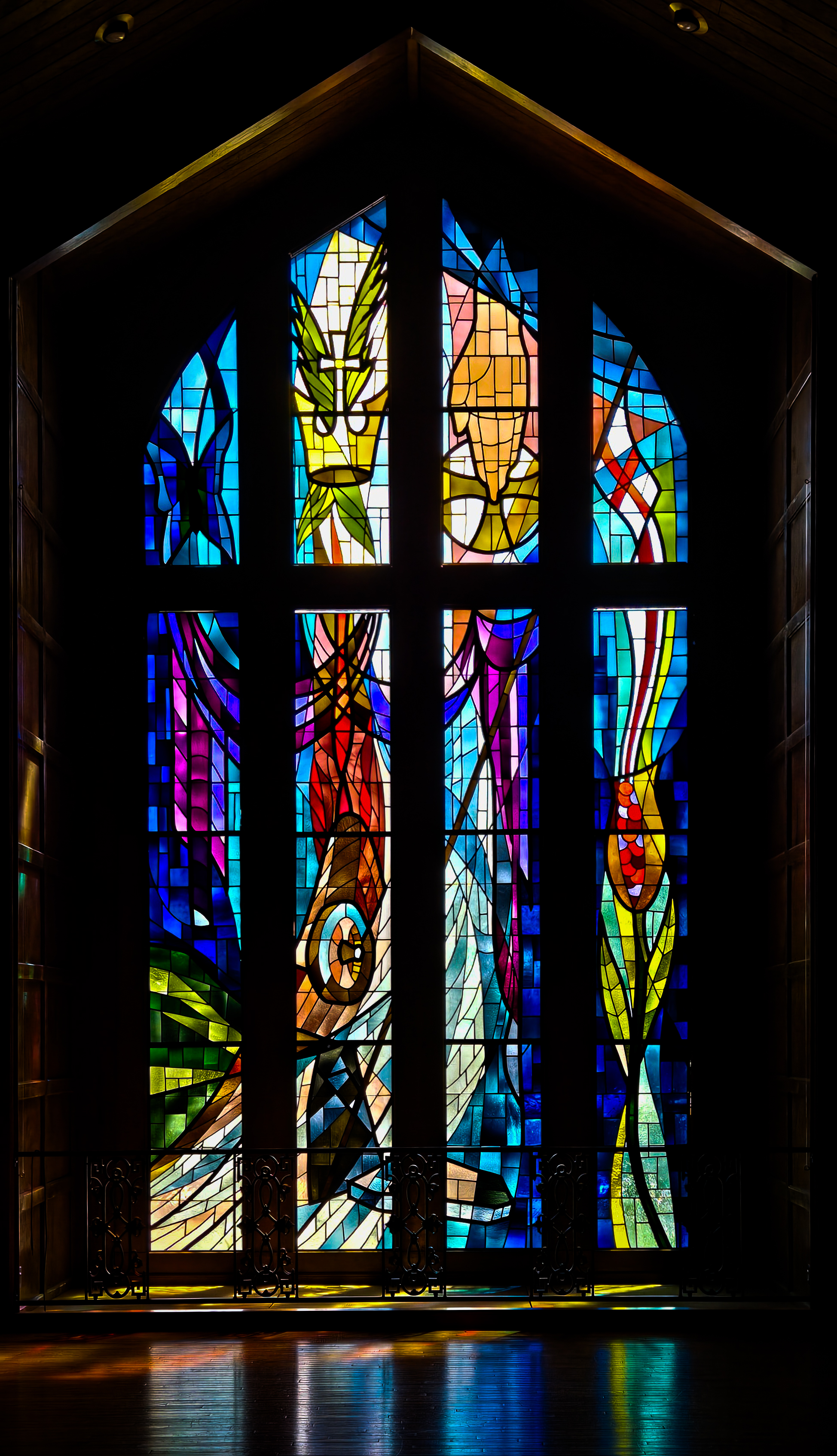Stained glass at St. Mark Presbyterian Church