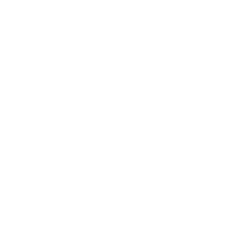 A simple white line icon of an open envelope with the at-symbol in the center, representing email or contact information.