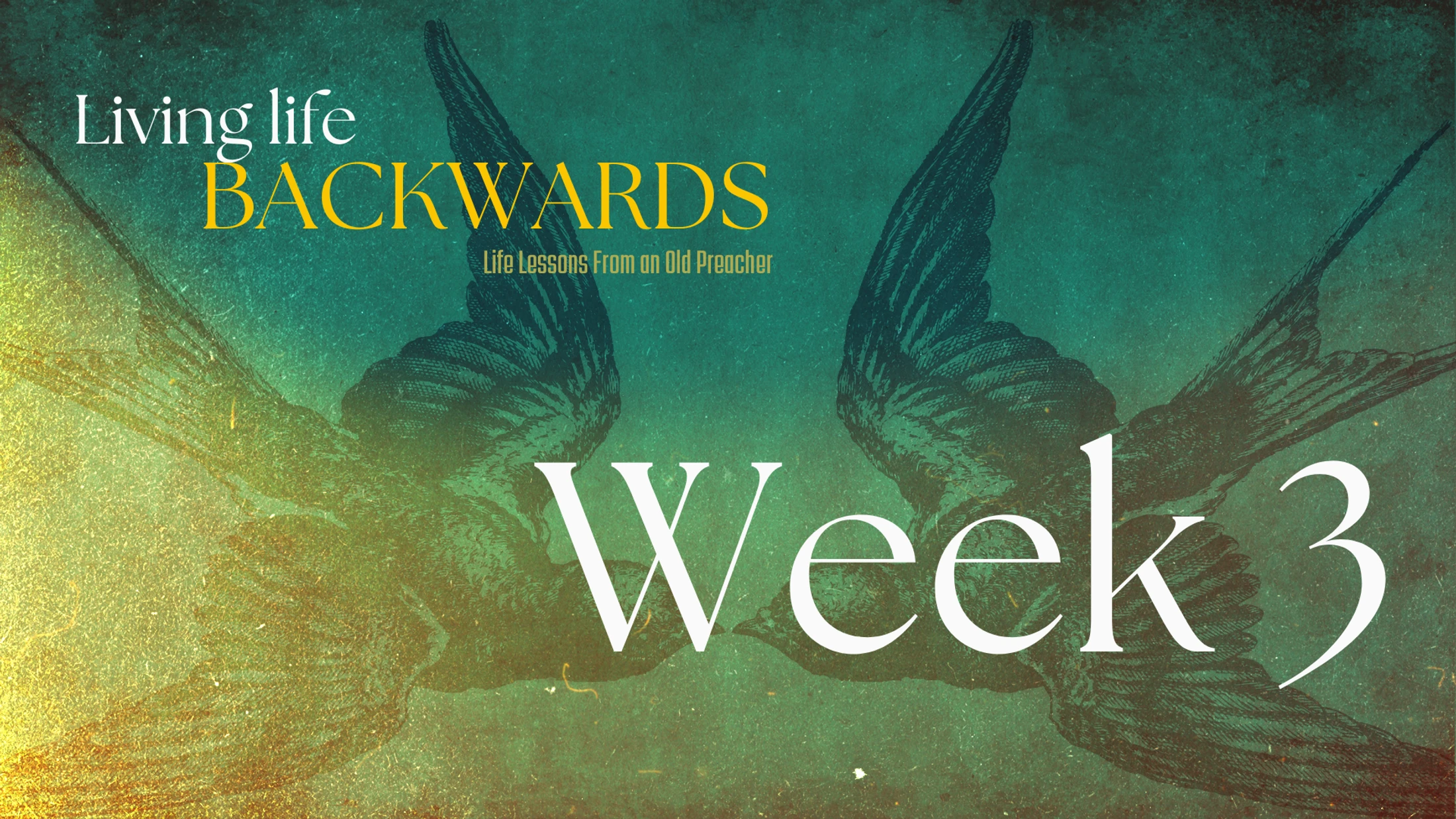 Week 3 | Living Life Backwards | Seasons