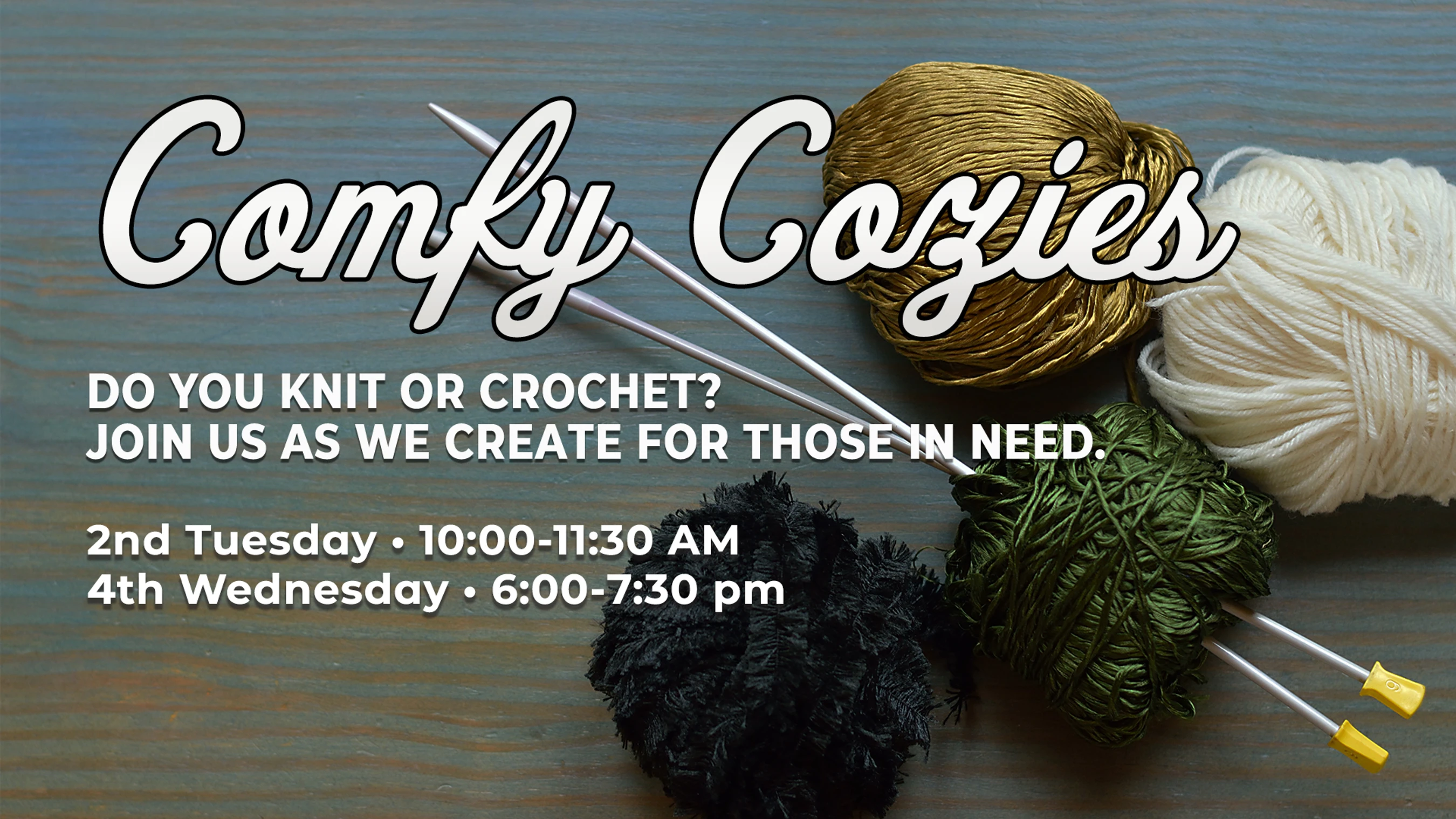 <b>Comfy Cozies</b>