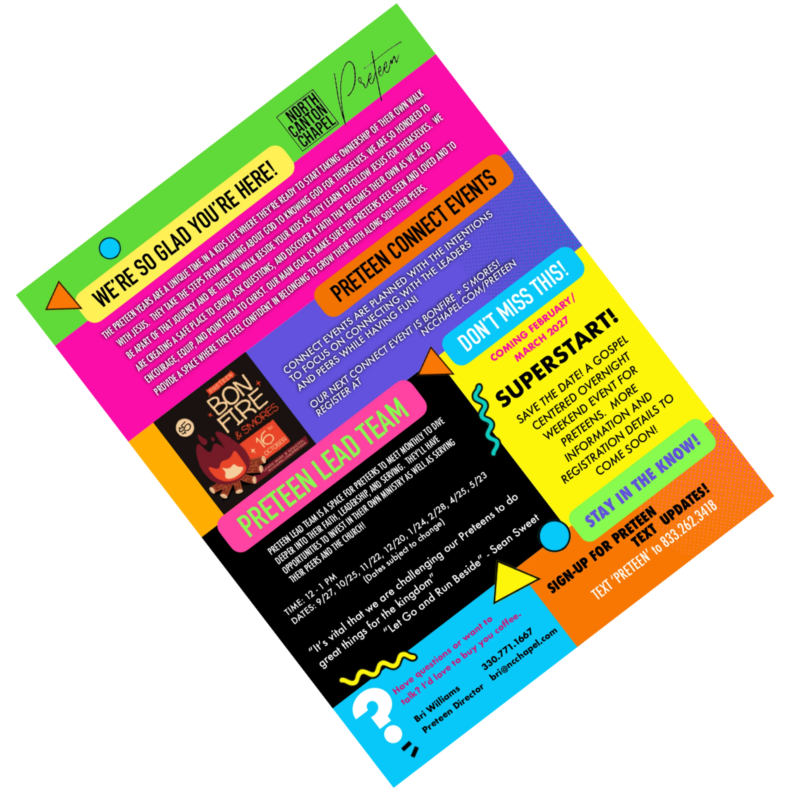 Fall 2026 Preteen Newsletter