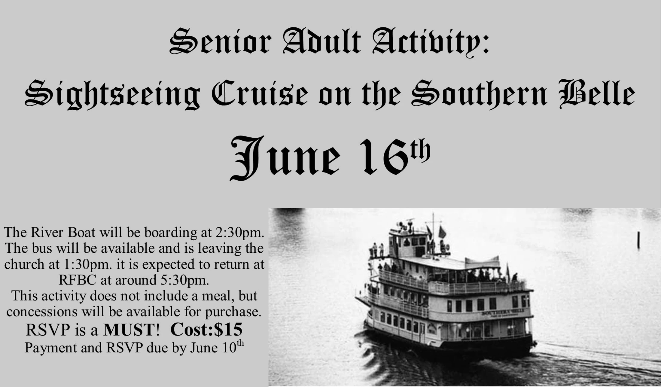 Senior Adult Outing