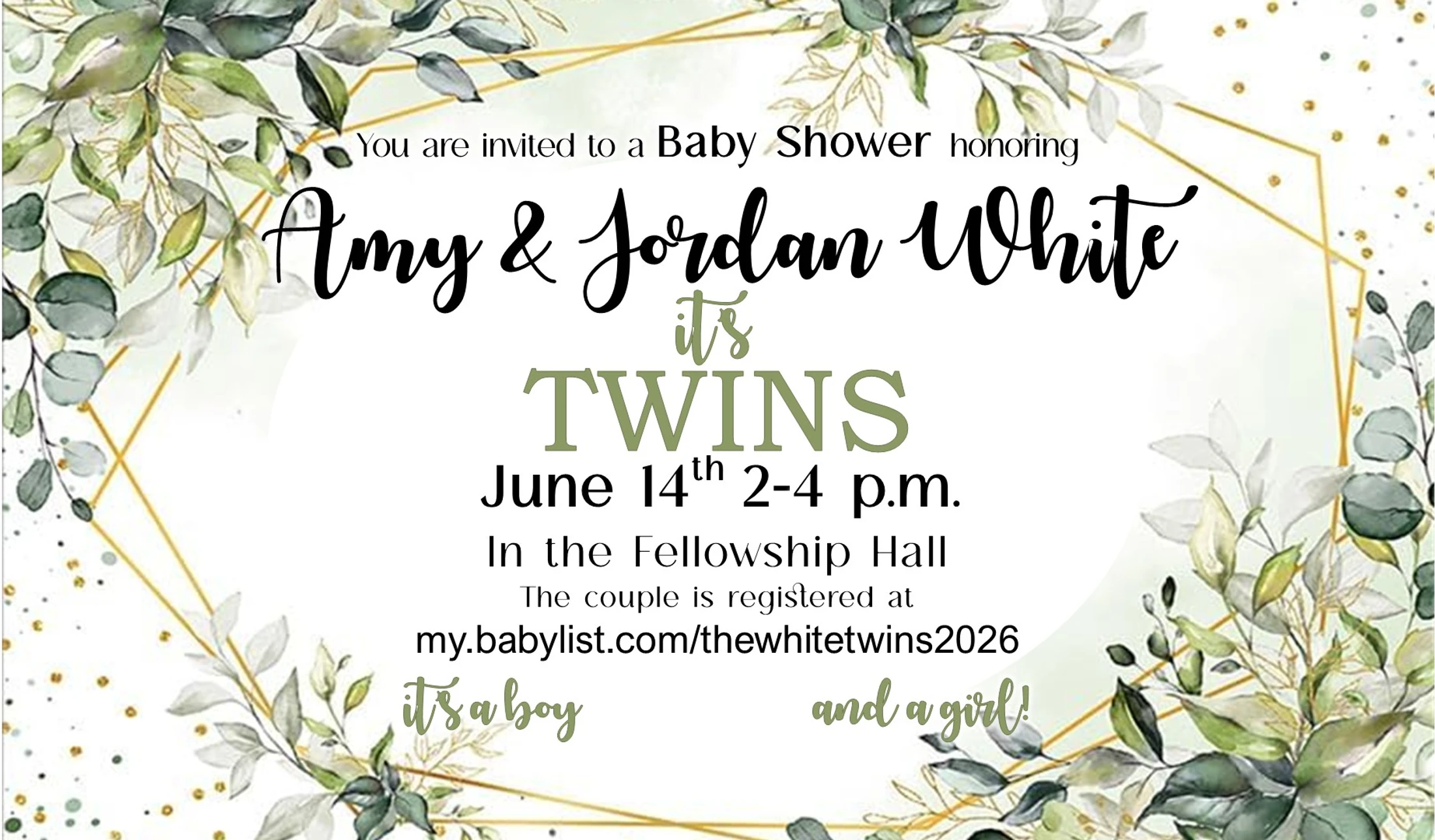 Baby Shower for Jordan & Amy  White
