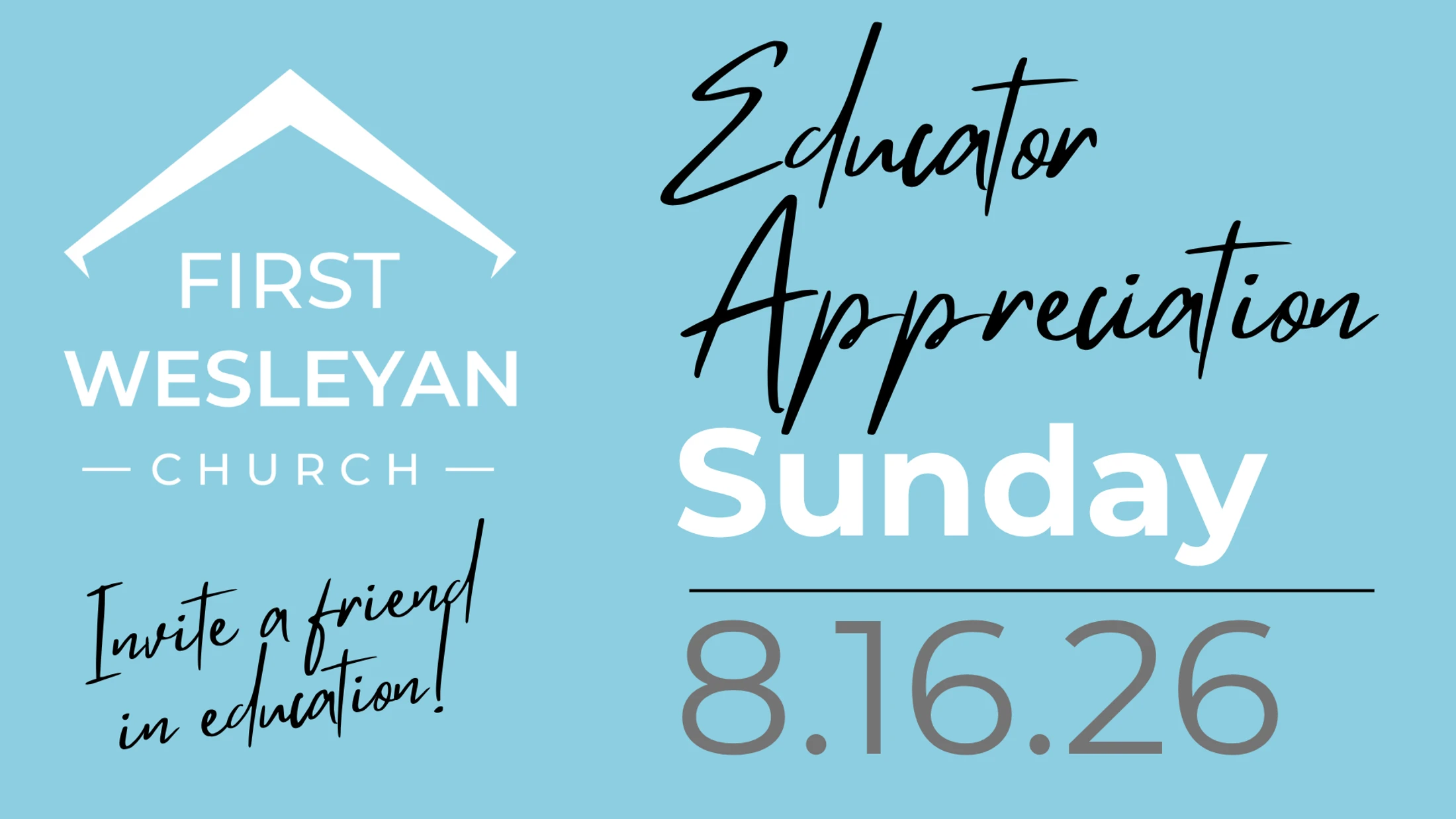 Educator Appreciation Sunday