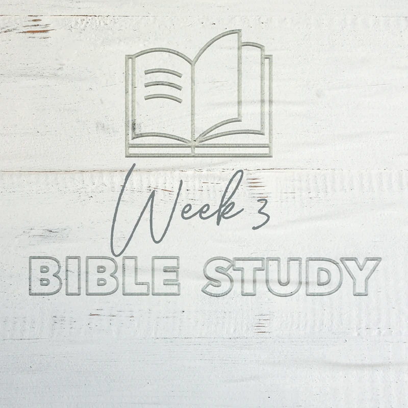 Click below to access the third week's Bible Study Guide.