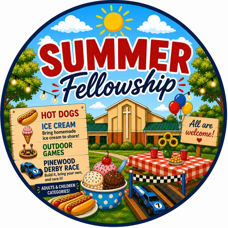 ☀️🍦 Join us for our Summer Fellowship! 🌭🎉 
