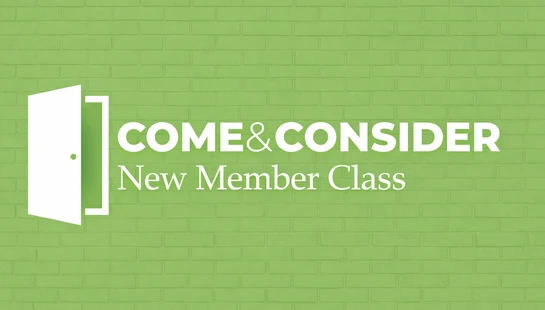 Interested in learning more about becoming a member at Rockland?Please join us for our Come &amp; Consider class to learn about Rockland Community Church—our history, beliefs, and ways to get connected. You’ll get to interact with our pastors and elders and have your questions answered in a relaxed, no-pressure environment. Free lunch and childcare are provided.We offer this class a few times per year. You’ll find a list of upcoming classes below. Please RSVP and let us know you’re coming and help us prepare for our time together and the meal we will share.Meanwhile, you may want to take a closer look at What We Believe, and let us know if you would like to have a conversation about Jesus or the Christian faith.