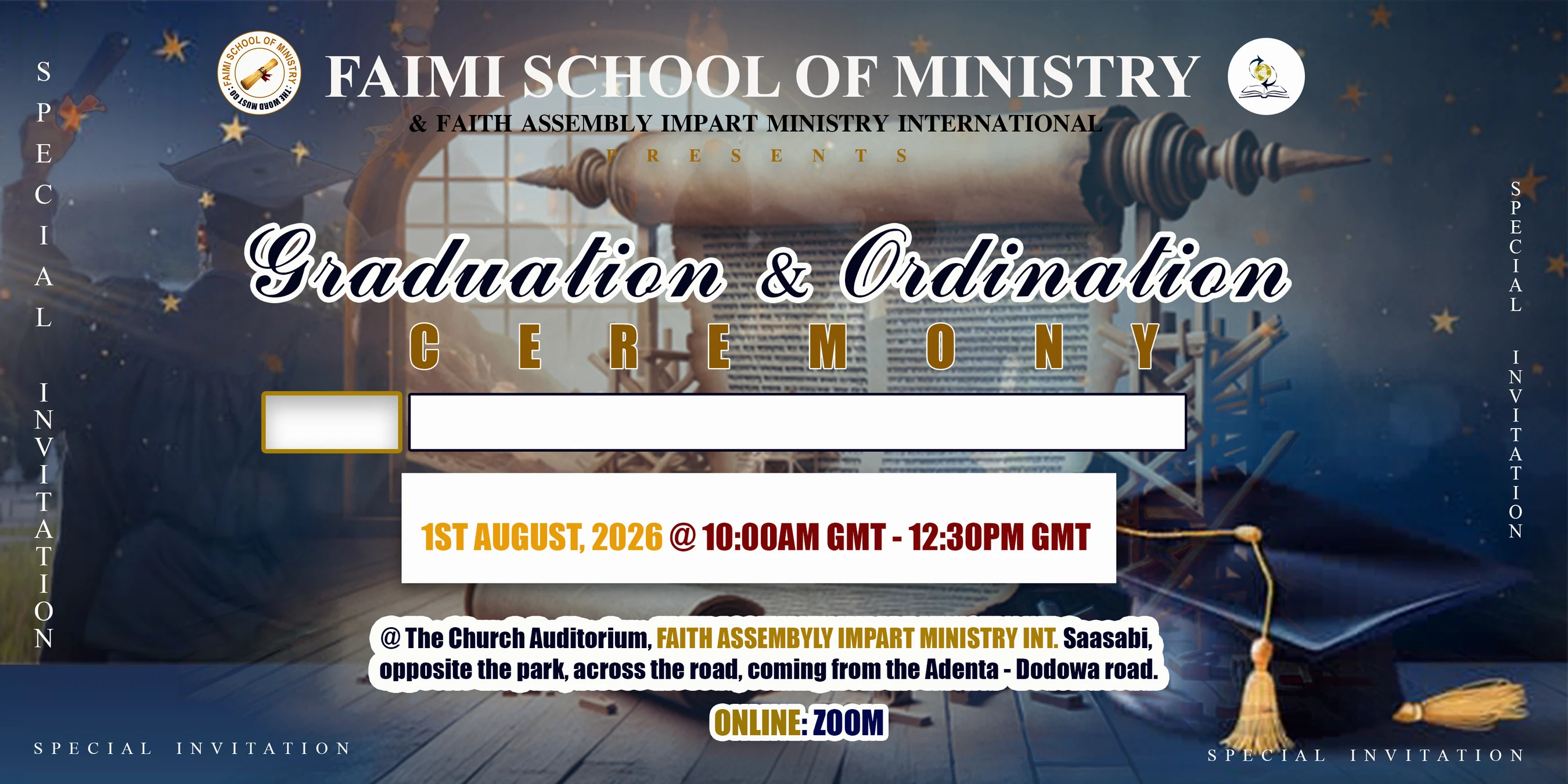 You are invited!