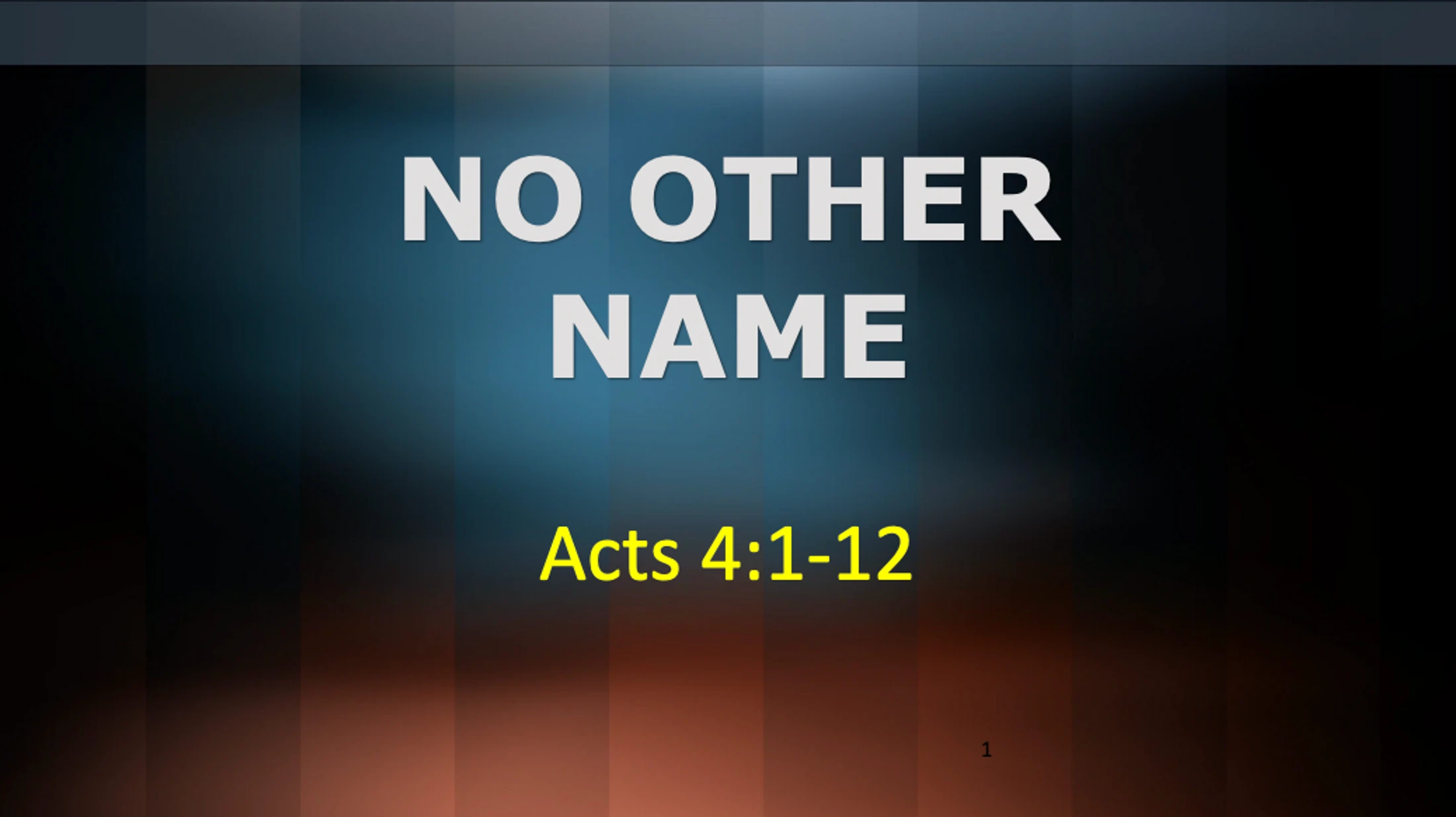 No Other Name