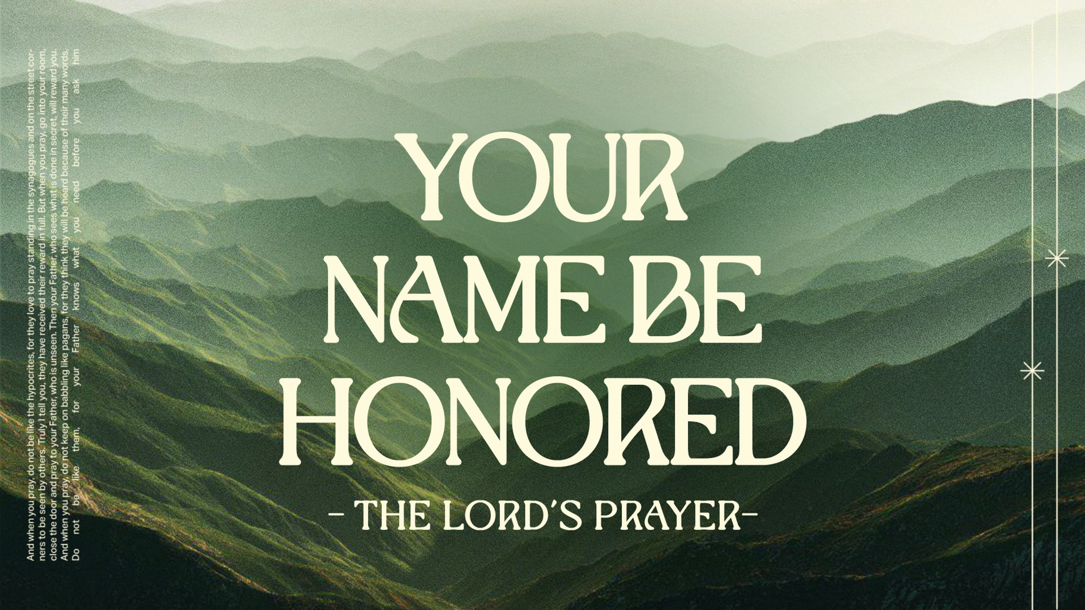 Your Name Be Honored