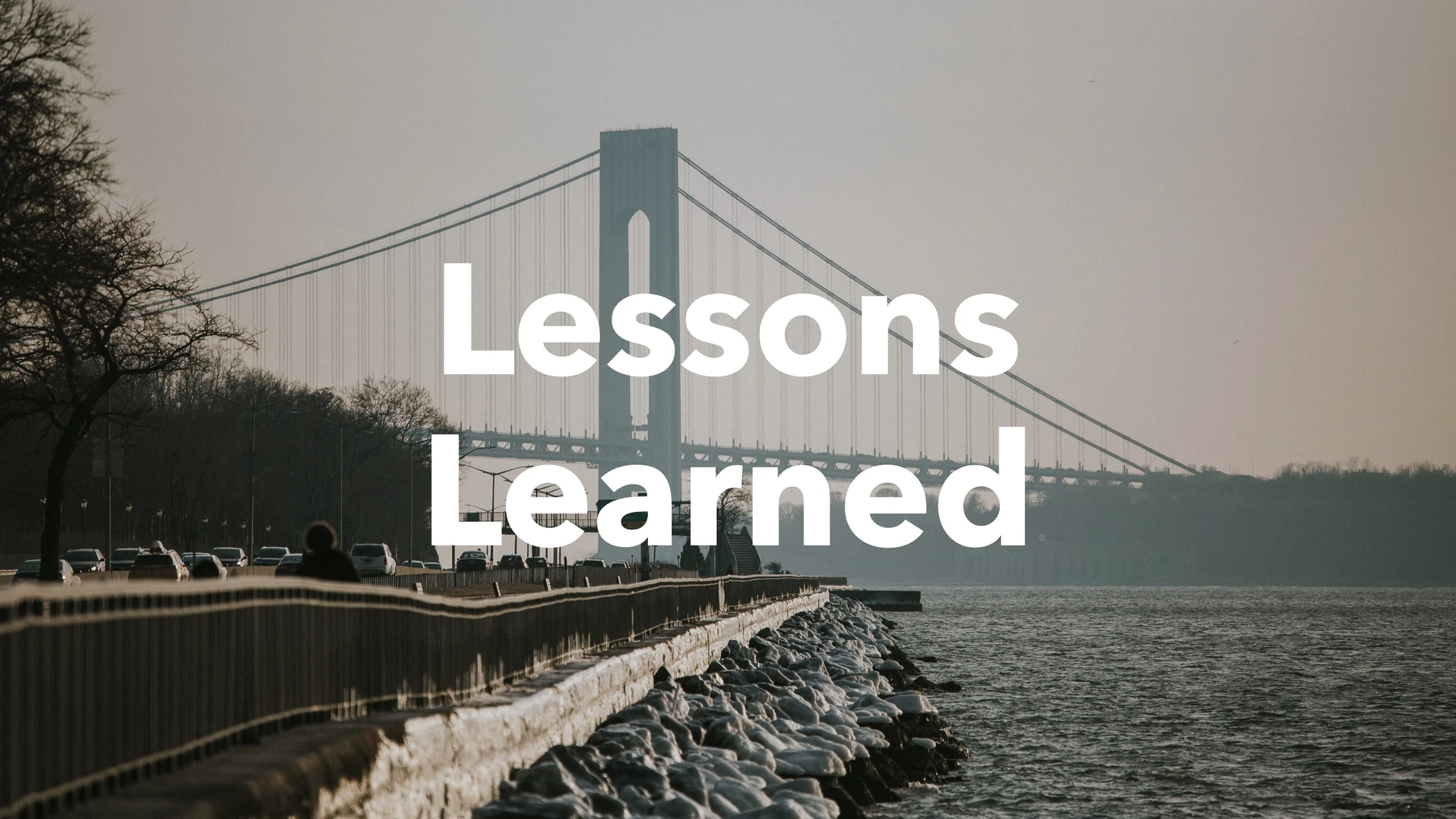 Lessons Learned (A Farewell Sermon)