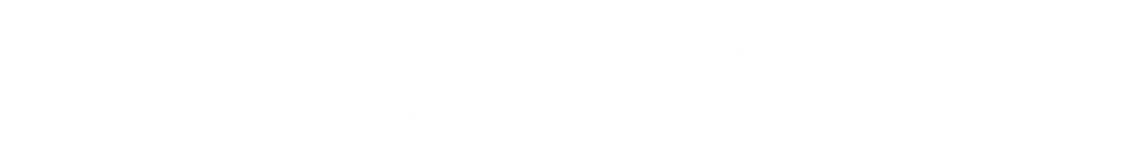 White logo for Reach Life Groups. An arched icon is above the text, which includes the tagline Learn, Grow, Love, and Multiply.