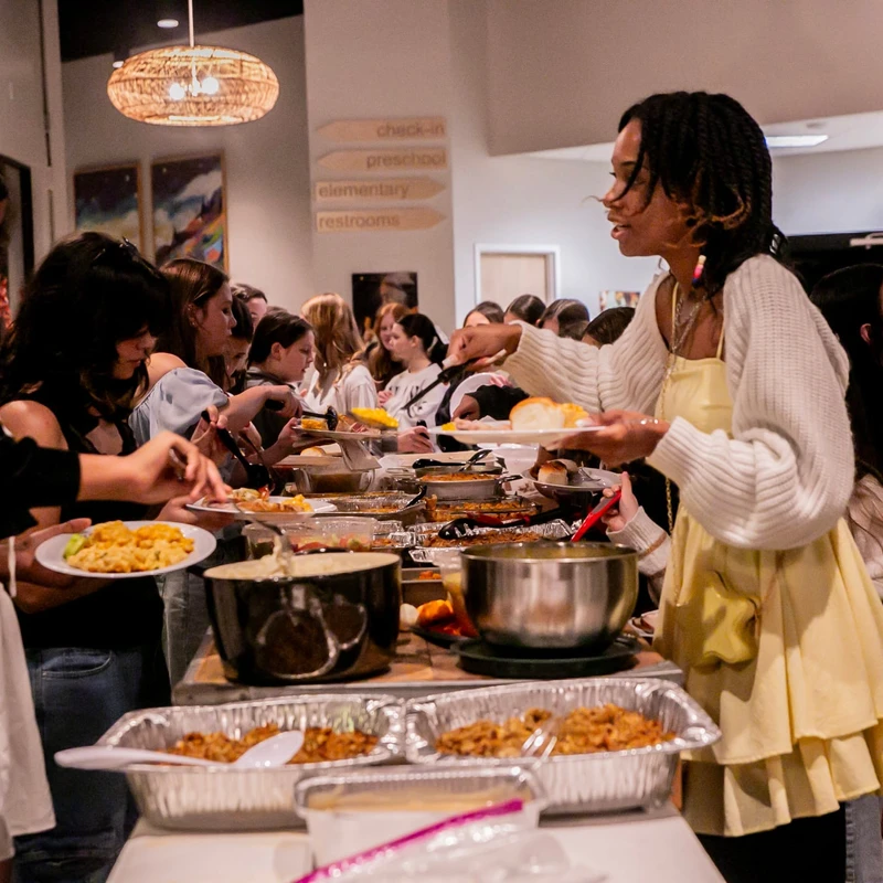 <br><b>We love students through relationships.</b><br><span>We believe life change happens in the context of relationships. Our leaders are committed to knowing students, listening to them, encouraging them, and walking with them through the highs and lows of life. To build them up, speak life, and to make sure life isn't done alone.&nbsp;</span>