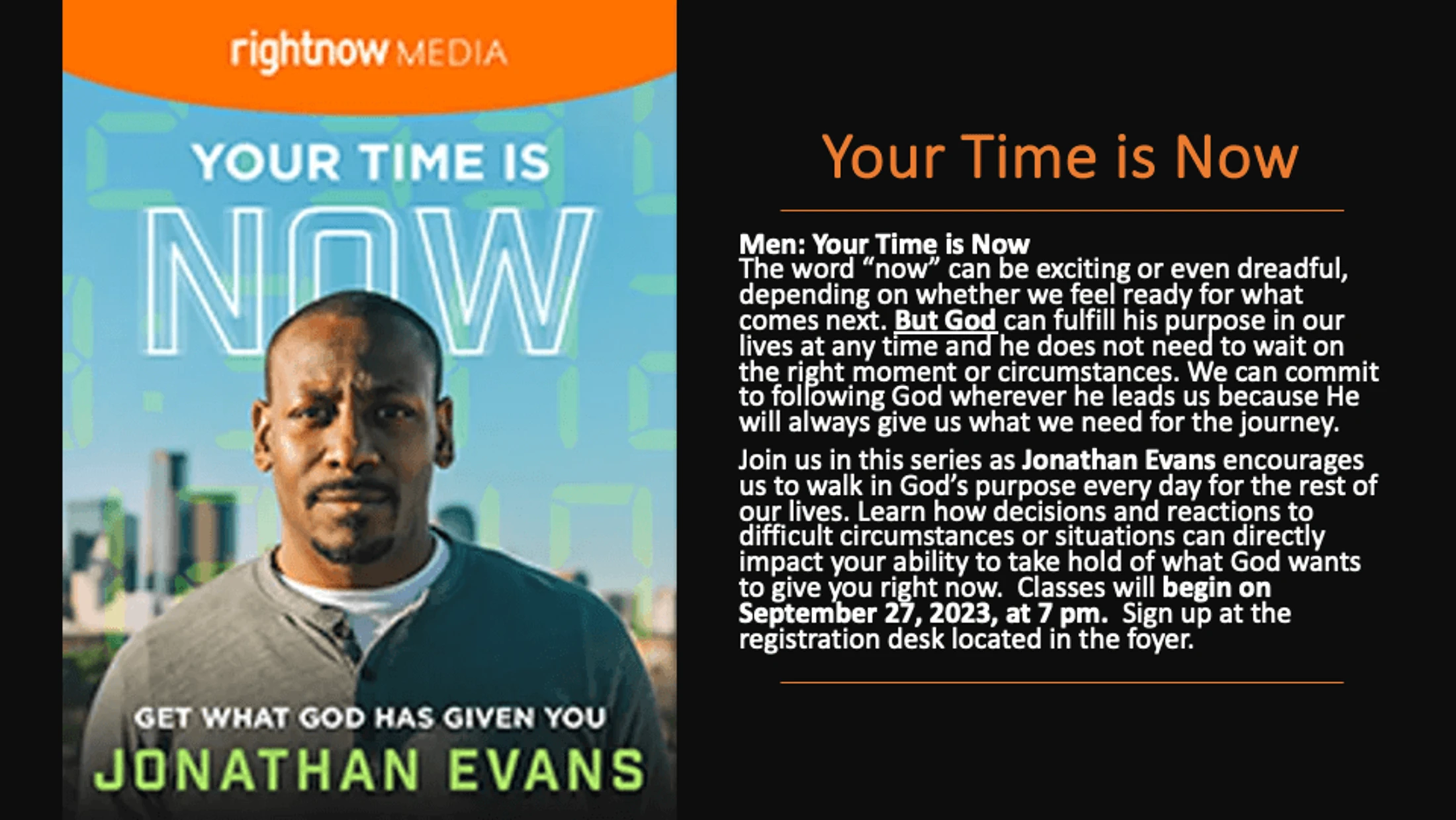 Your Time is Now